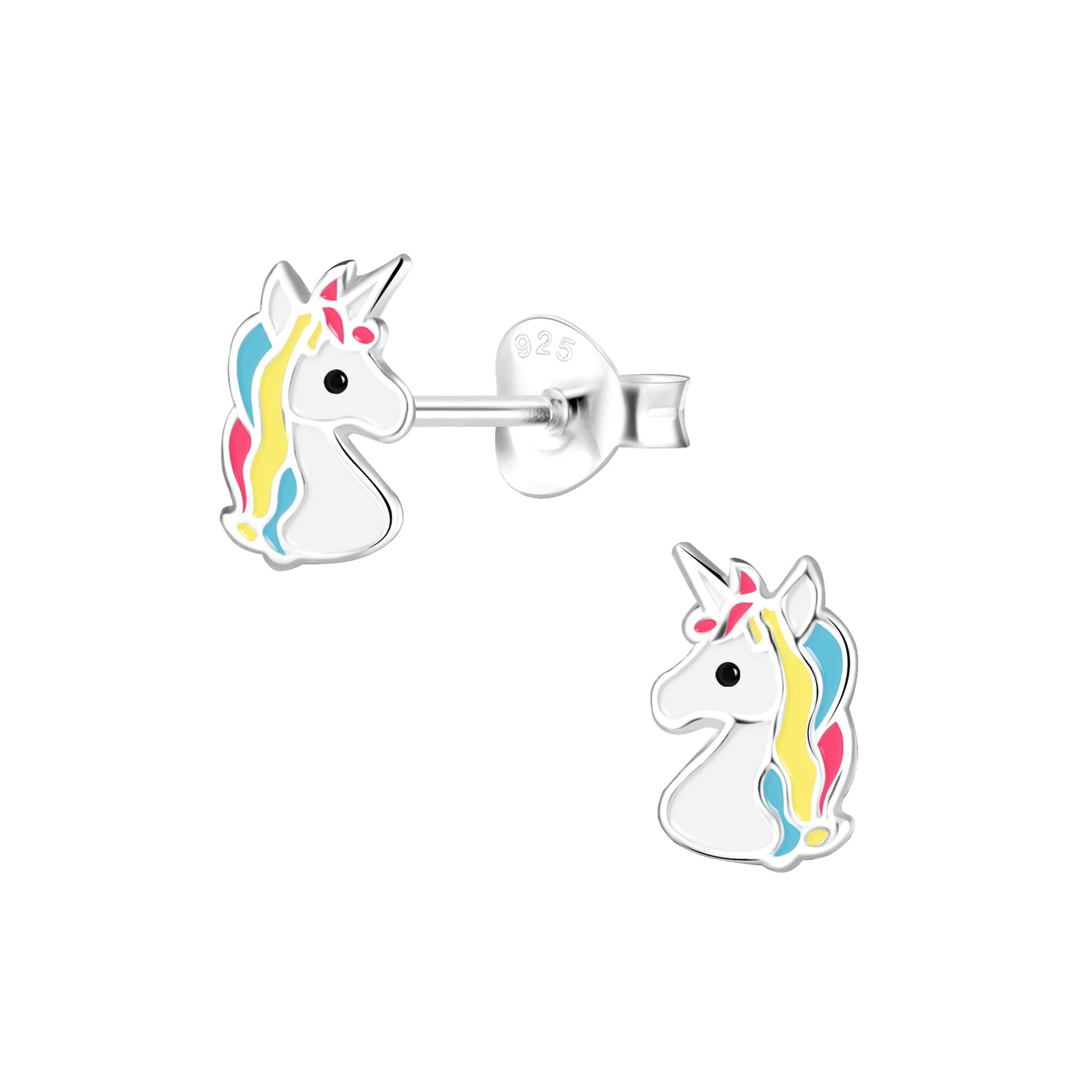 Unicorn Earrings 925 Sterling Silver Hypoallergenic Earrings for Little Girls