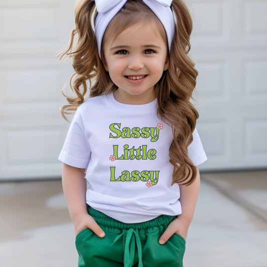 Sassy Little Lassy Toddler and Youth St. Patrick's Day Tshirt