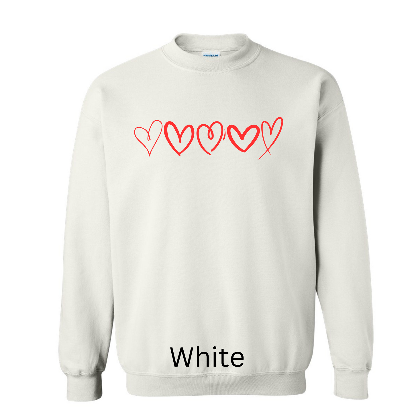 Red Hearts Sweatshirt