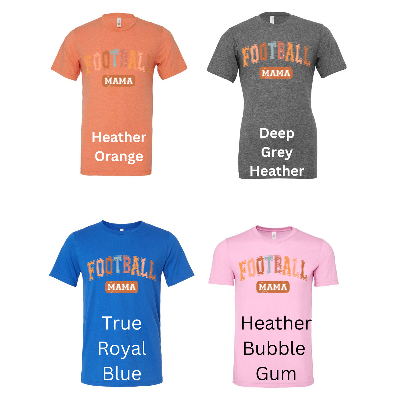 Colorful Football Vibes Tshirt