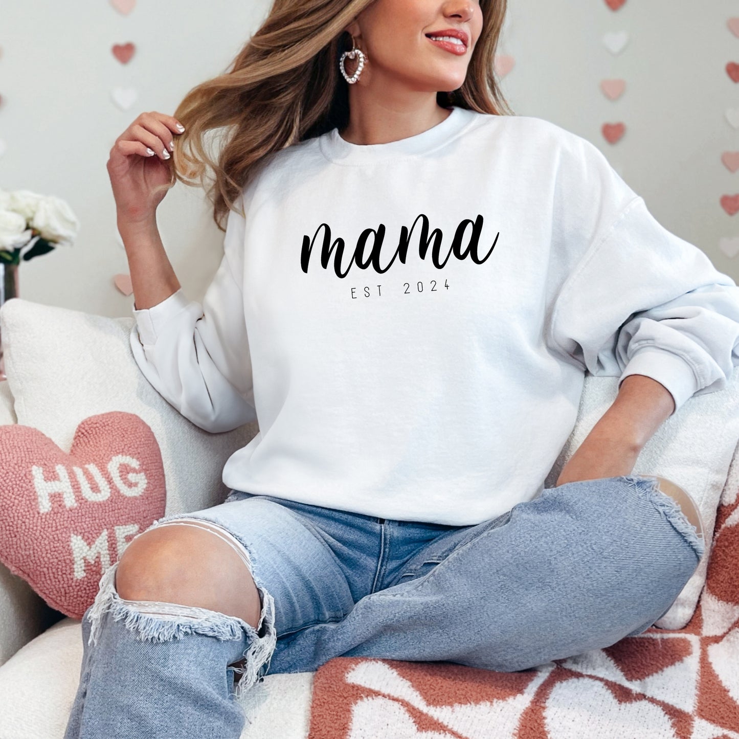 Mama Sweatshirt with Established Date