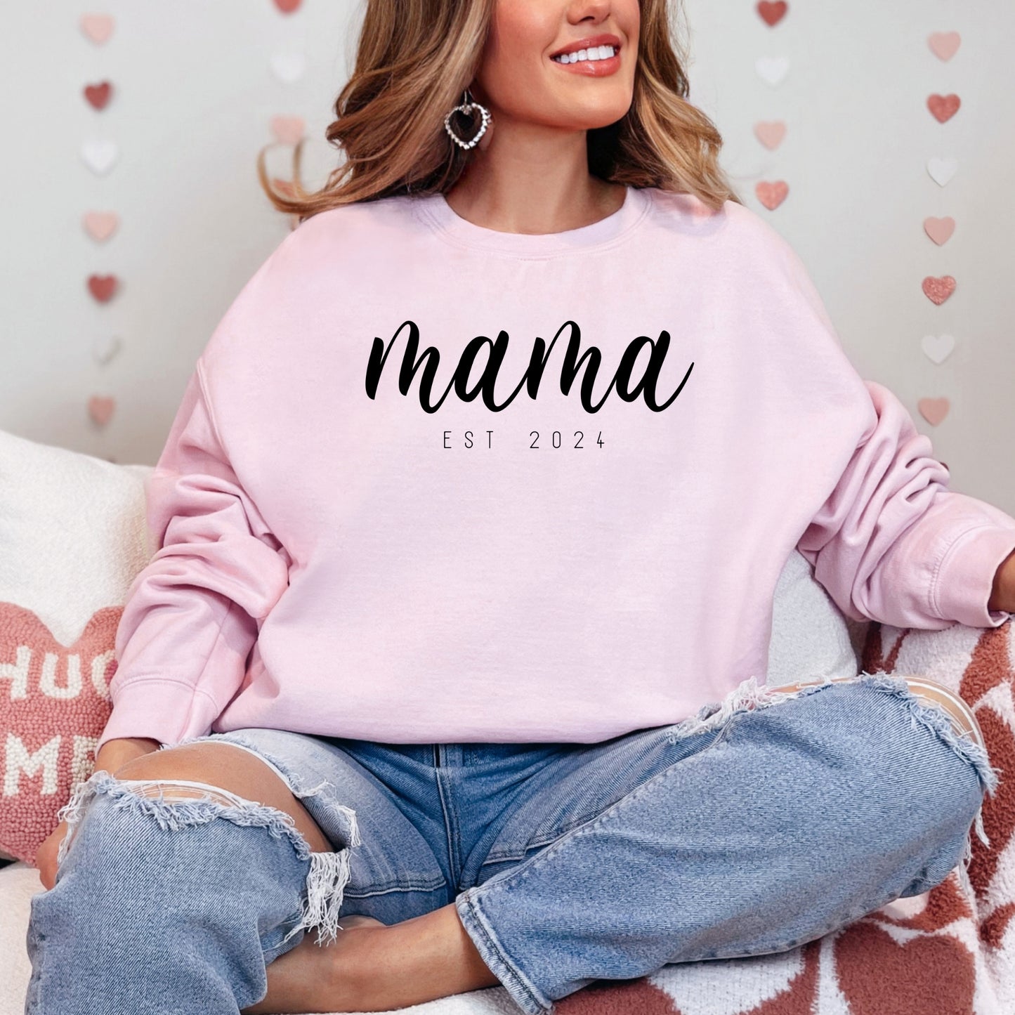 Mama Sweatshirt with Established Date