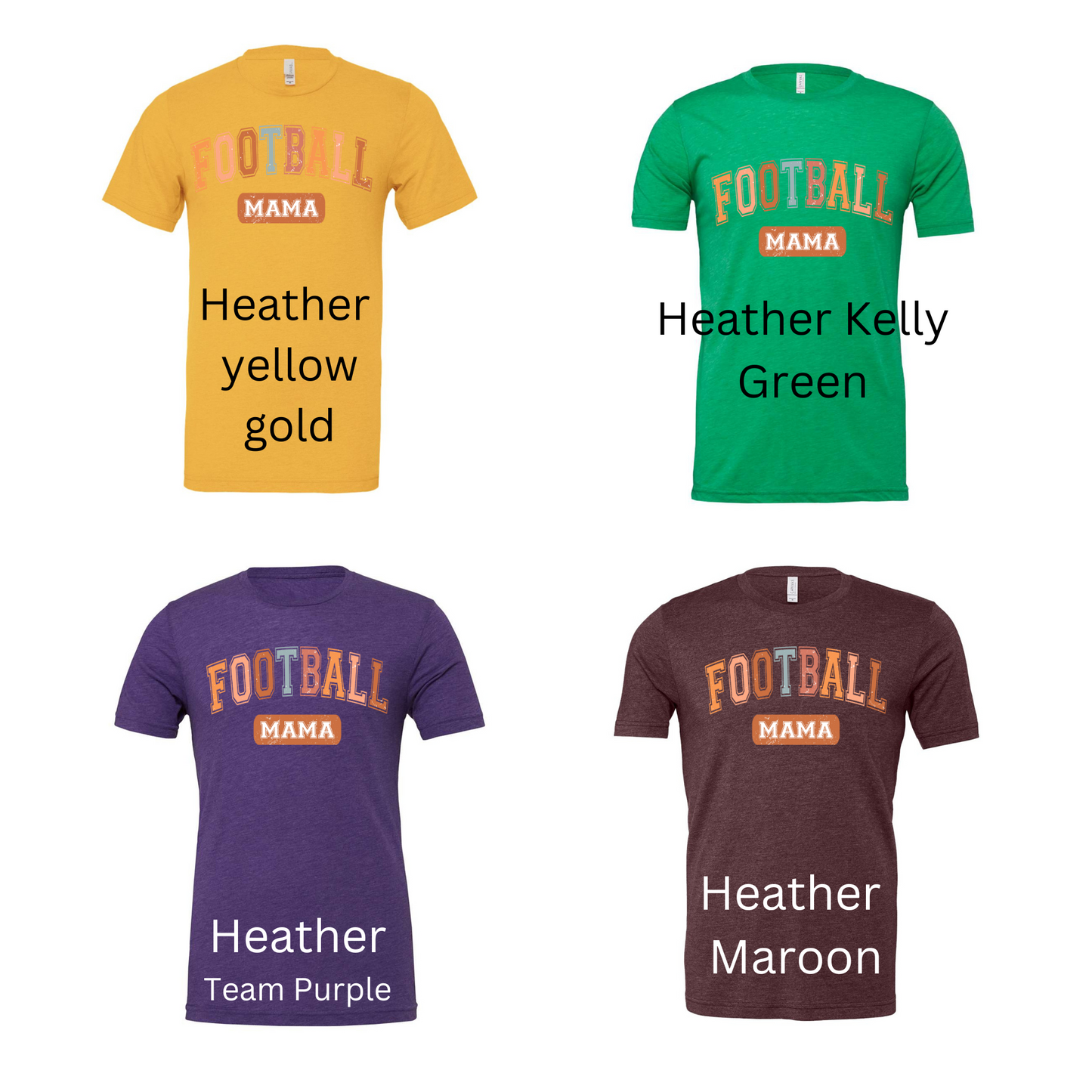 Colorful Football Vibes Tshirt