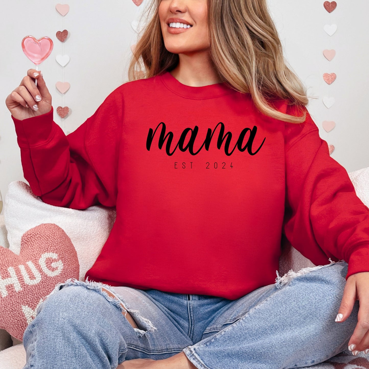 Mama Sweatshirt with Established Date