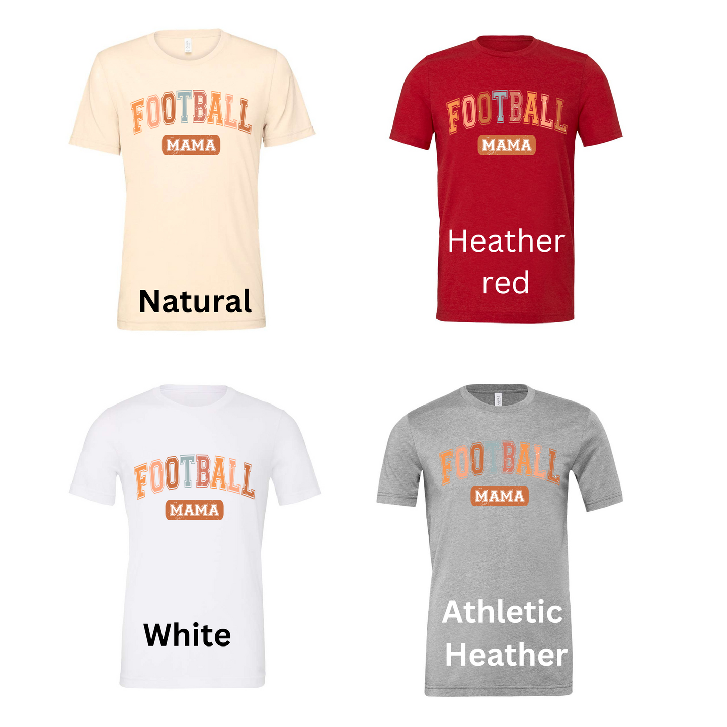 Colorful Football Vibes Tshirt