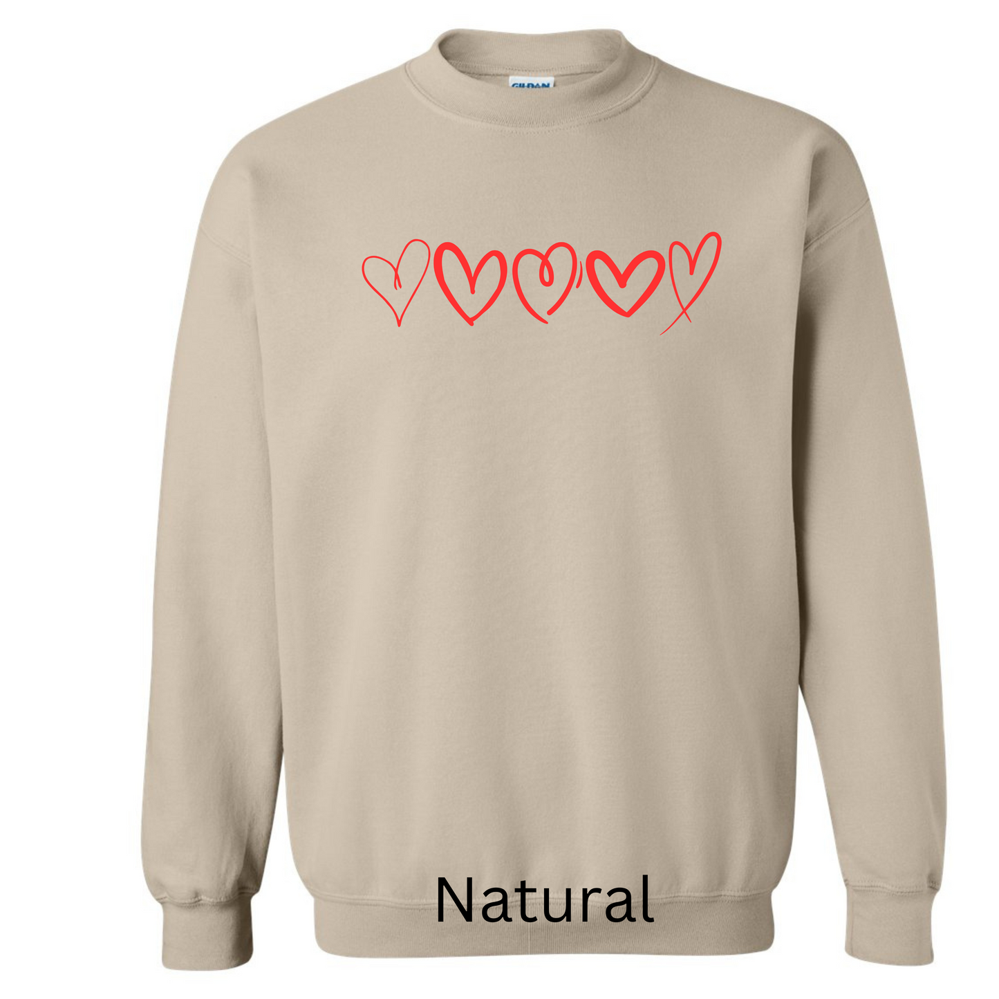 Red Hearts Sweatshirt