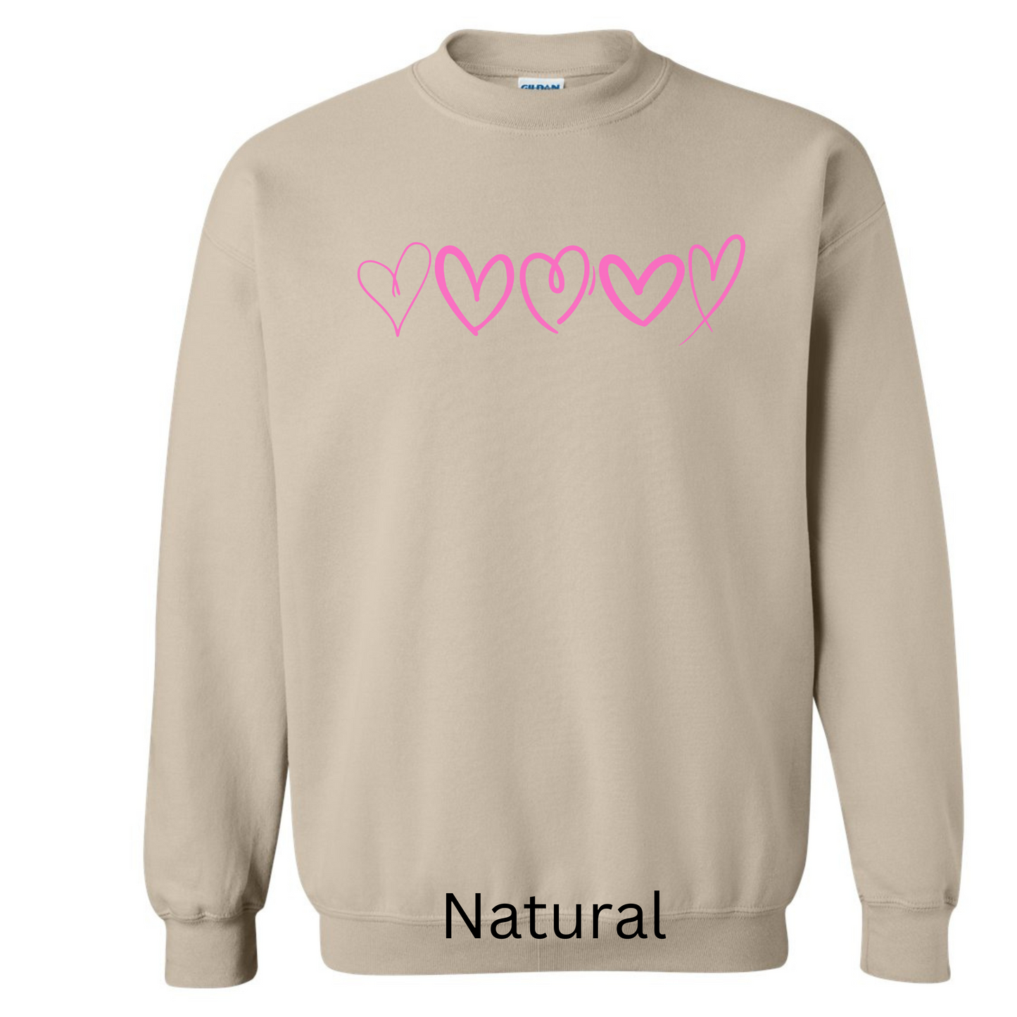 Pink Hearts Sweatshirt