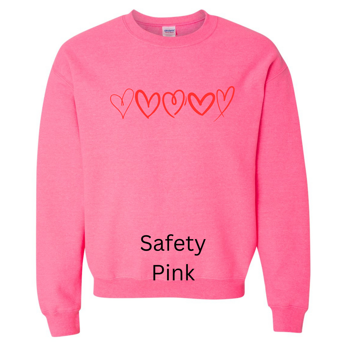 Red Hearts Sweatshirt
