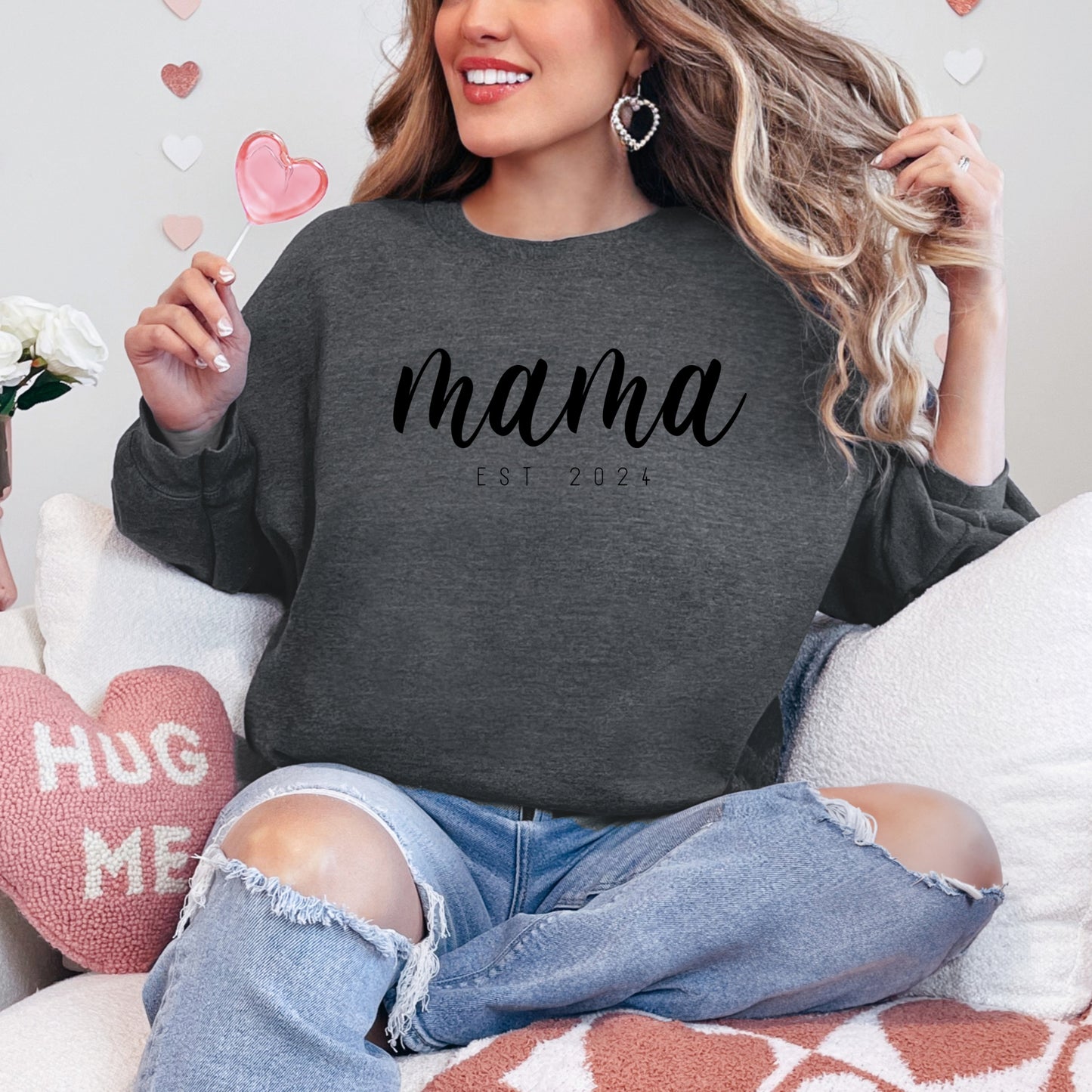 Mama Sweatshirt with Established Date