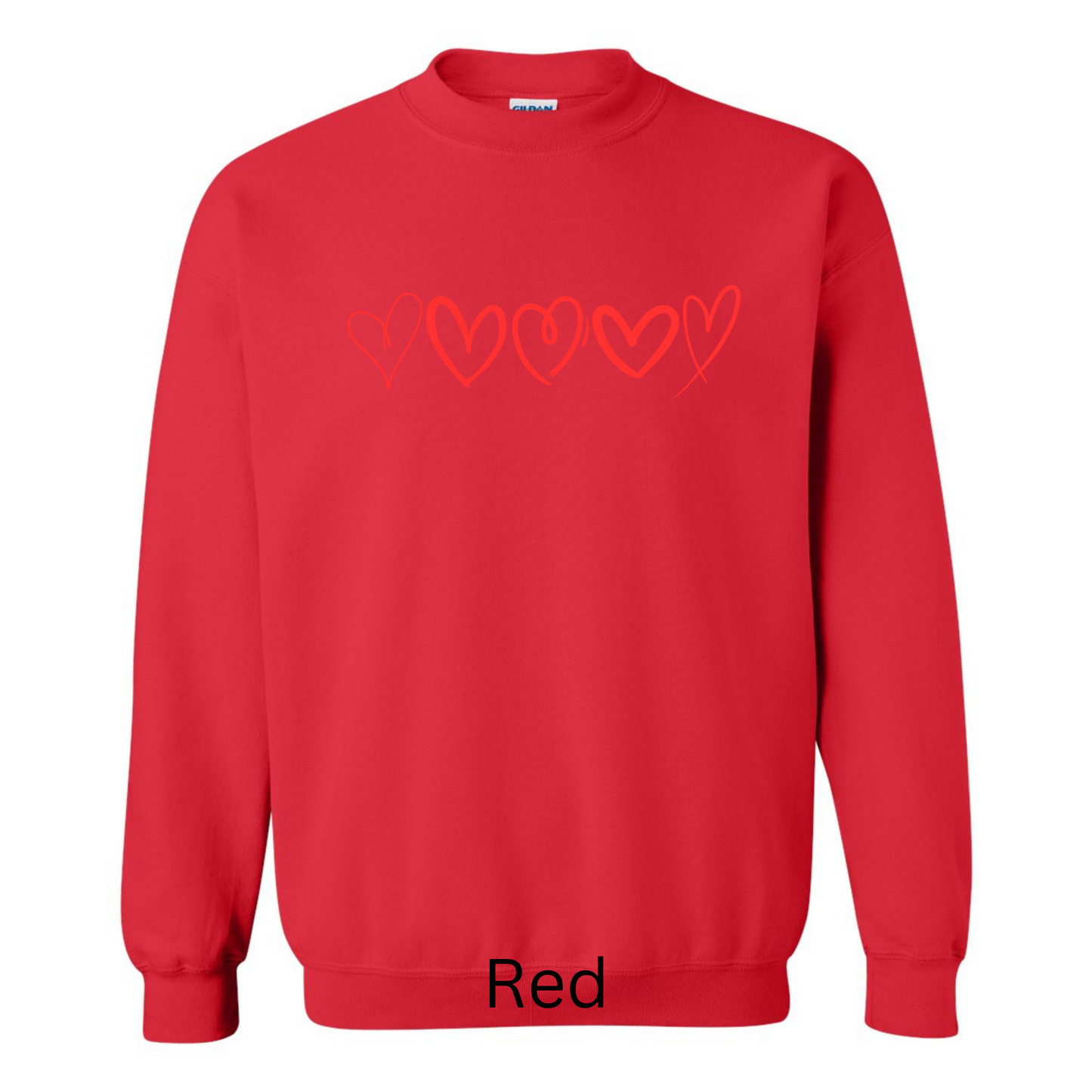 Red Hearts Sweatshirt