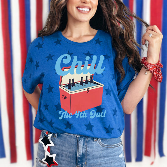 Chill the Fourth Out Fourth of July Memorial Day Tshirt