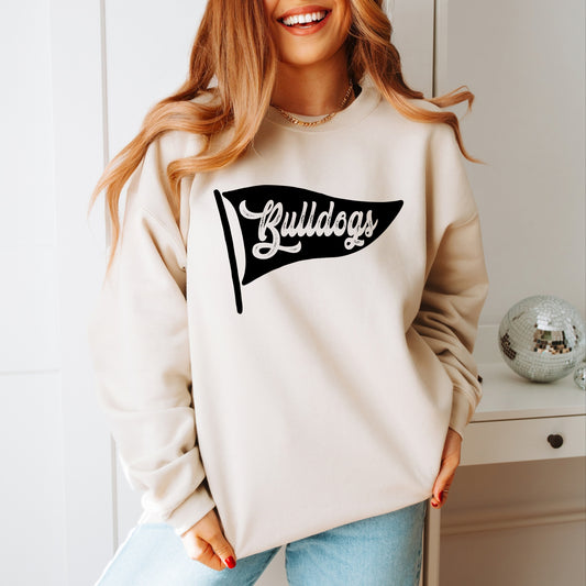 Bulldogs Pennant Team Sports Sweatshirt