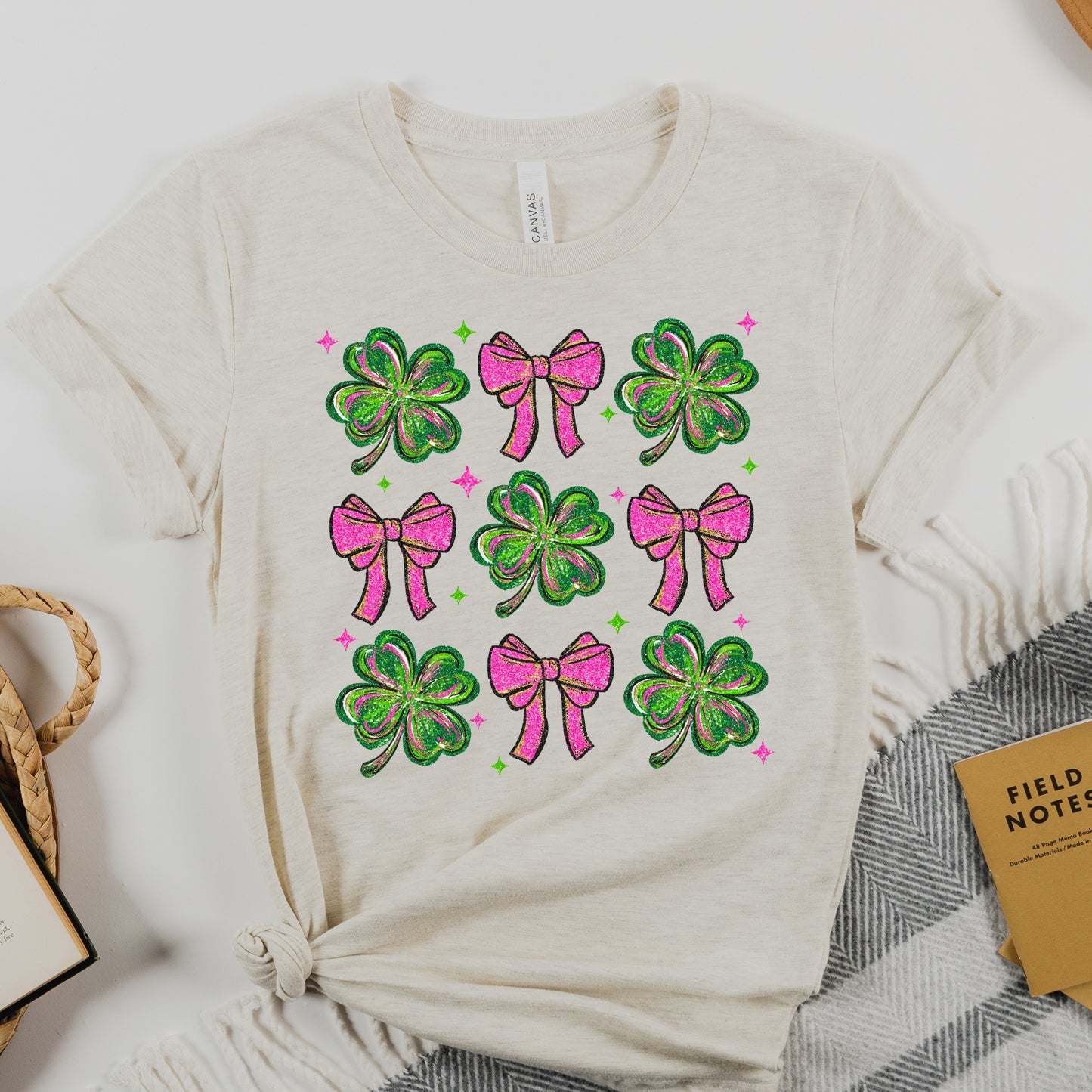 Lucky Bow and Clover Shirt