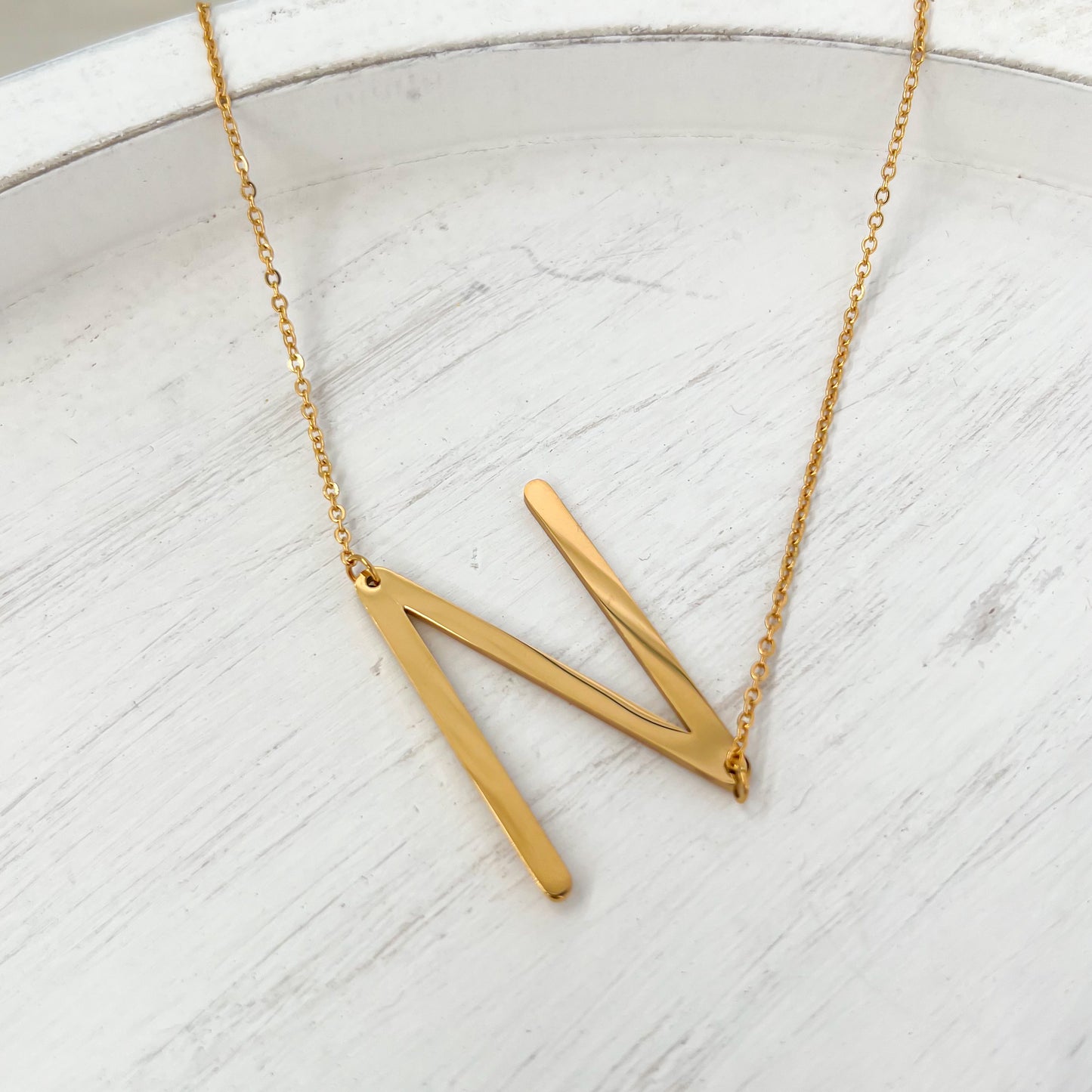 18k Gold Coated Letter Necklaces