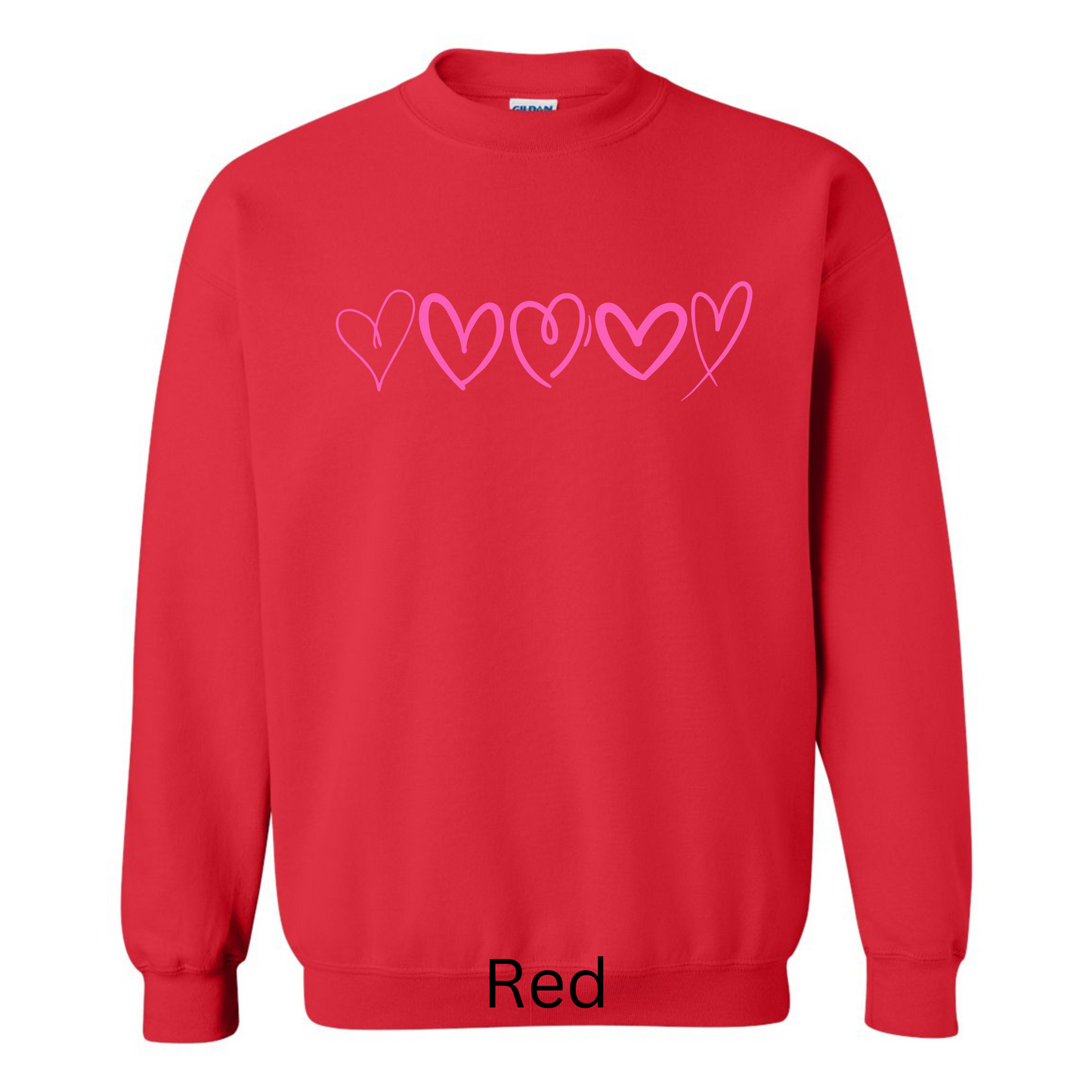 Pink Hearts Sweatshirt