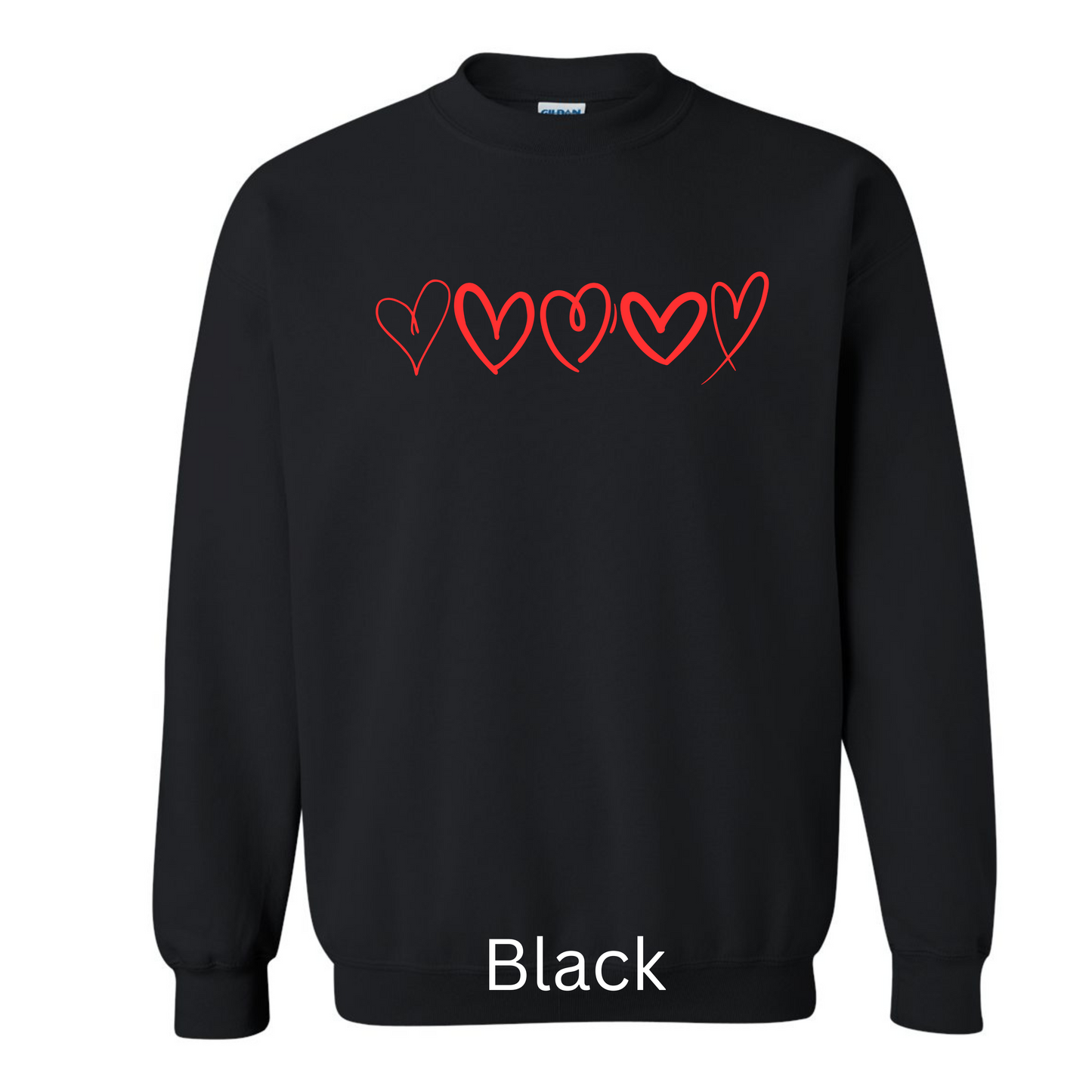 Red Hearts Sweatshirt