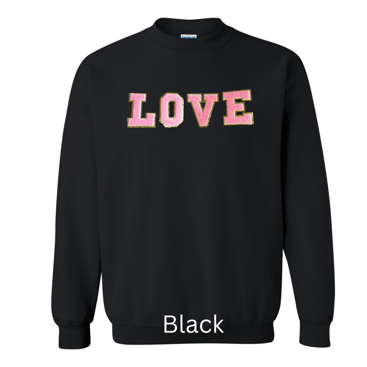 Chenille Letter Love Sweatshirt
