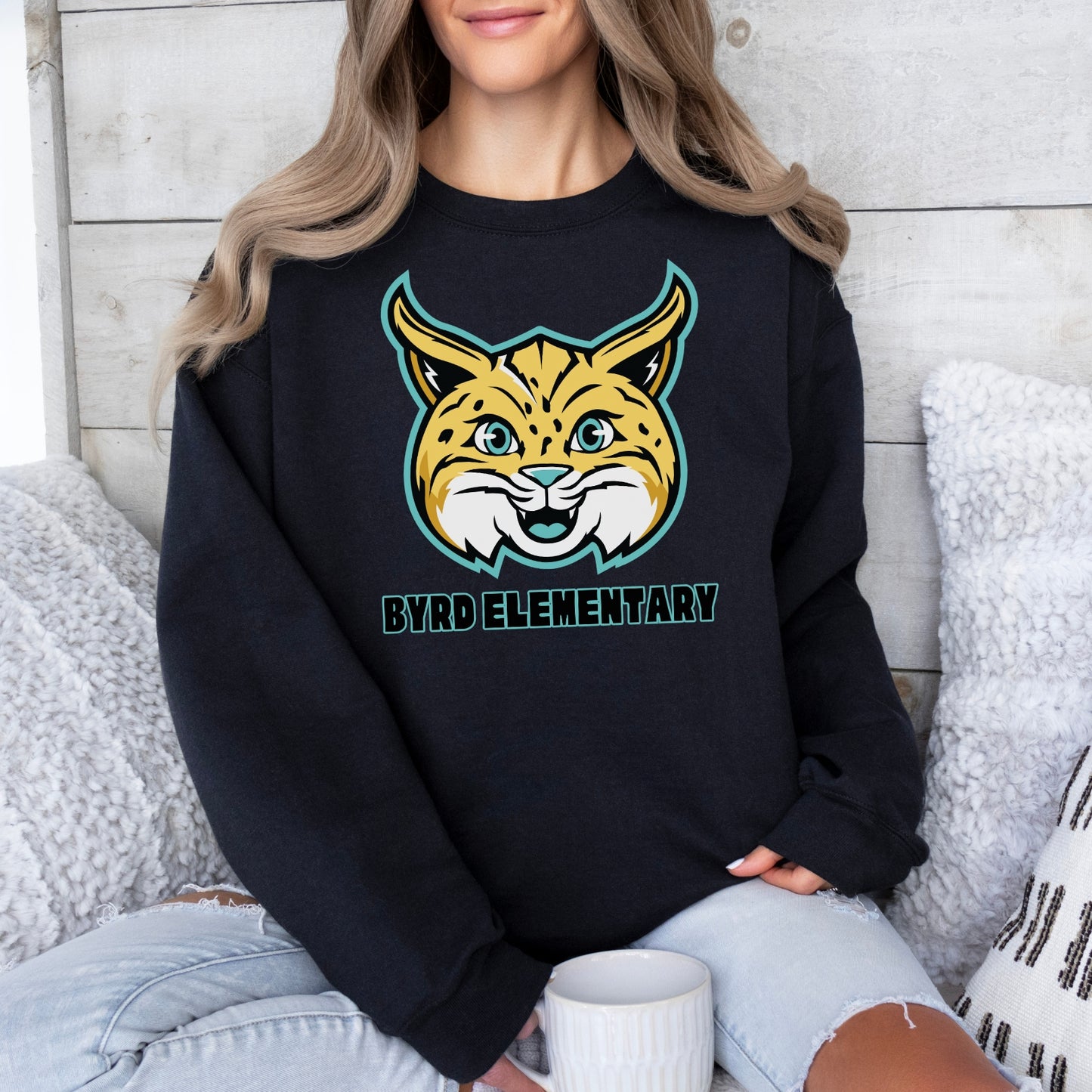 Byrd Elementary Face of Bobcat Sweatshirts
