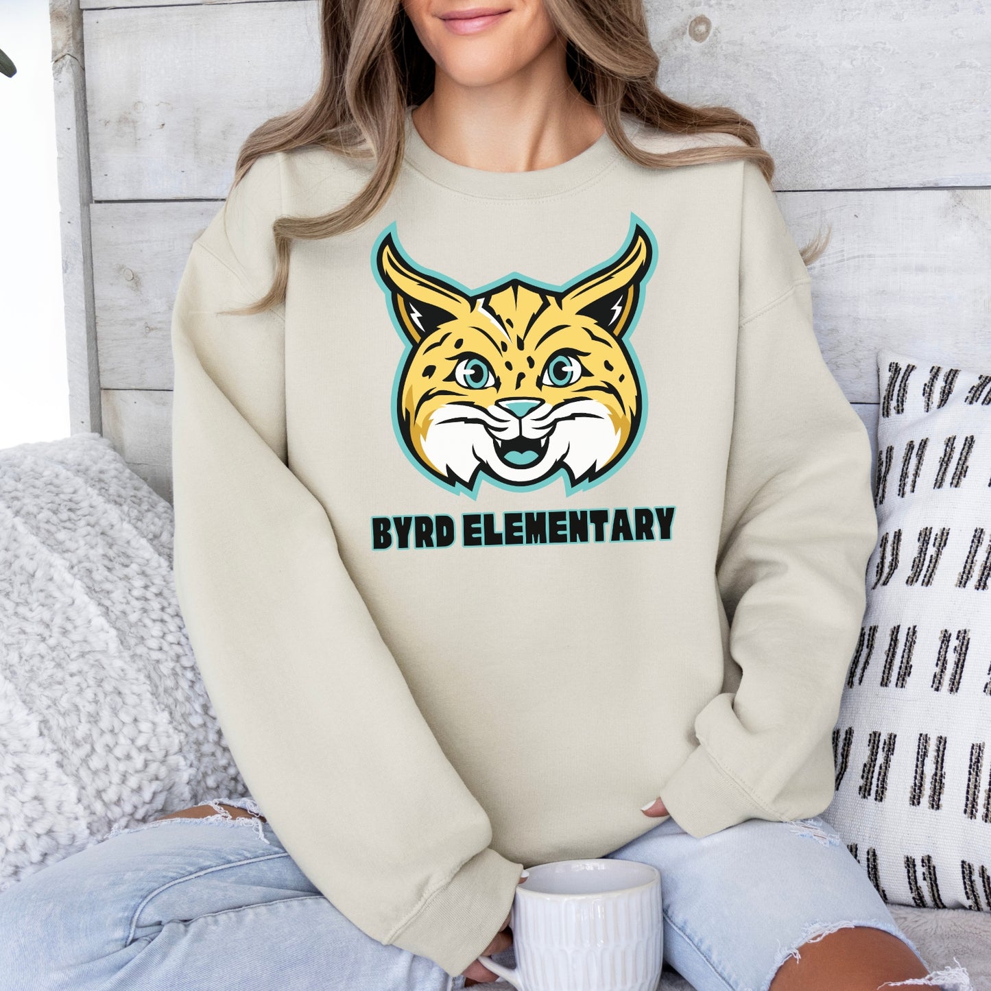 Byrd Elementary Face of Bobcat Sweatshirts