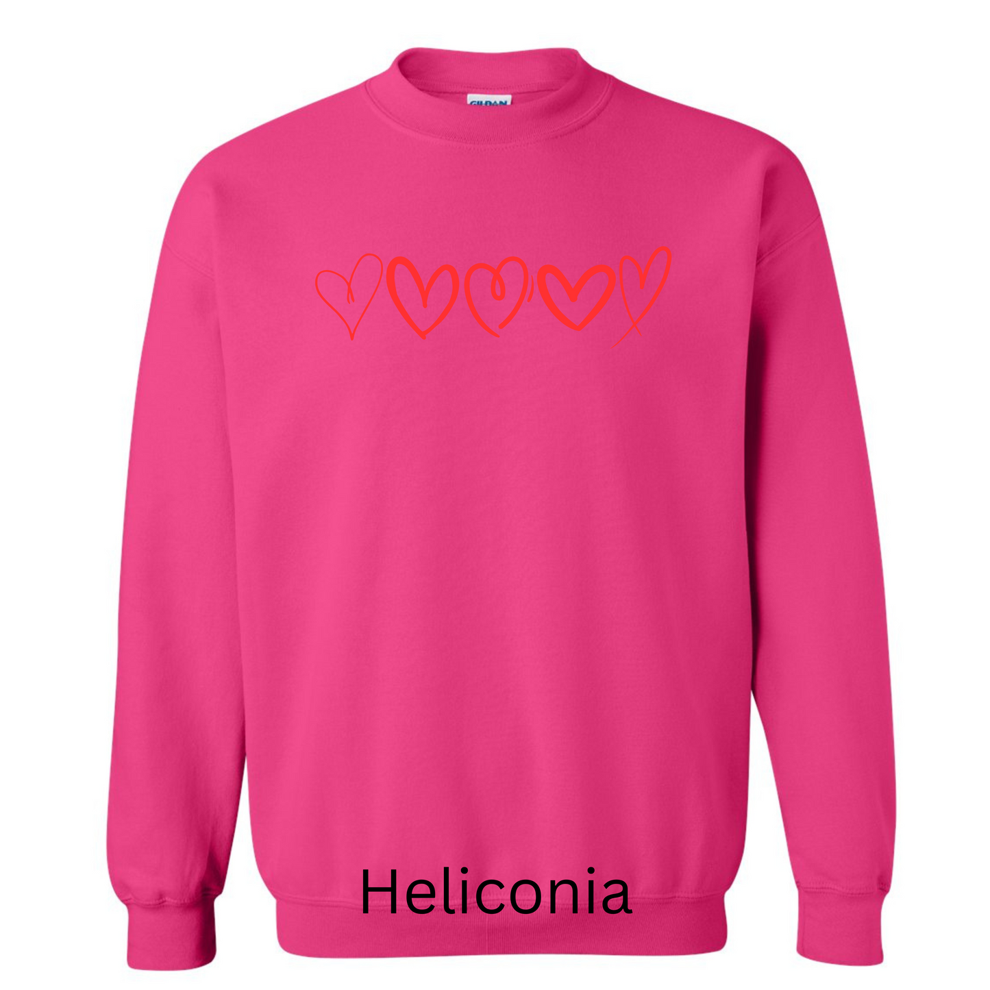 Red Hearts Sweatshirt