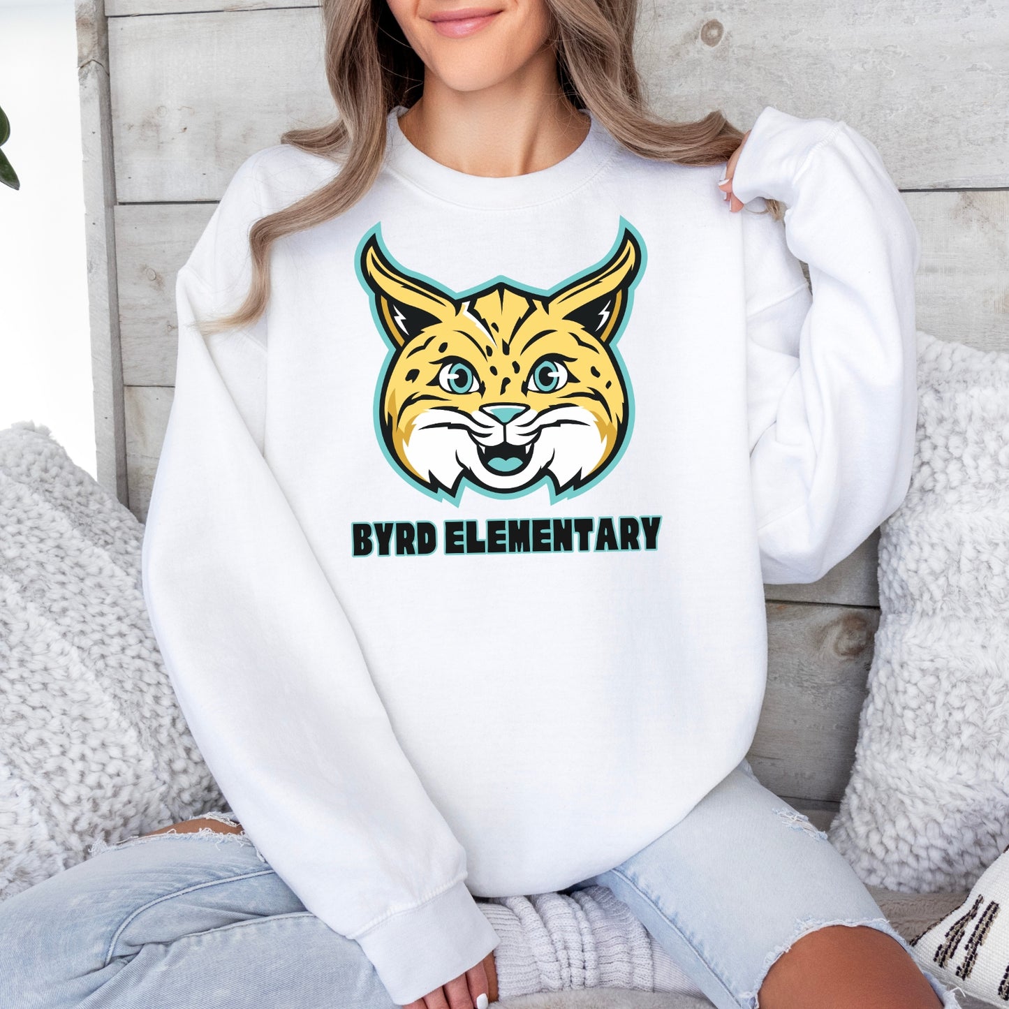 Byrd Elementary Face of Bobcat Sweatshirts