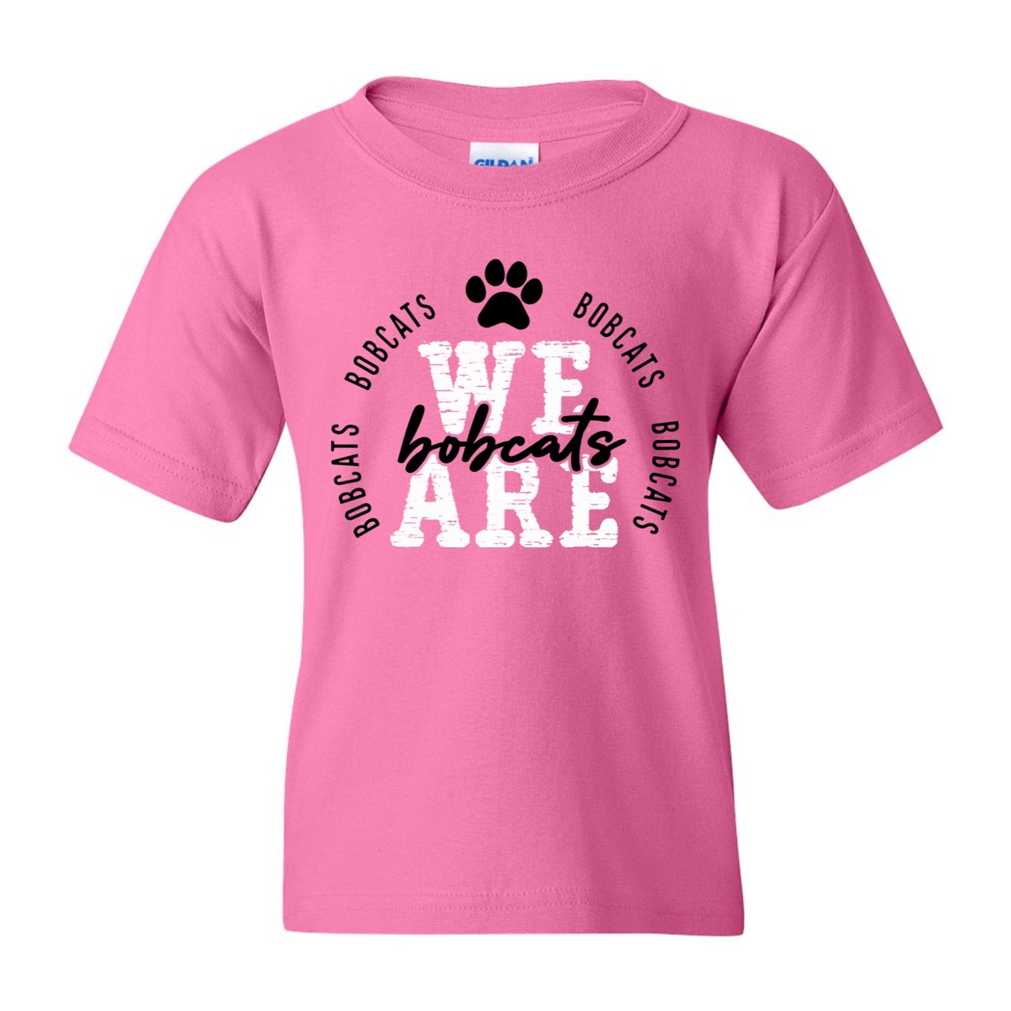We are Bobcats Youth Tshirt White Letters