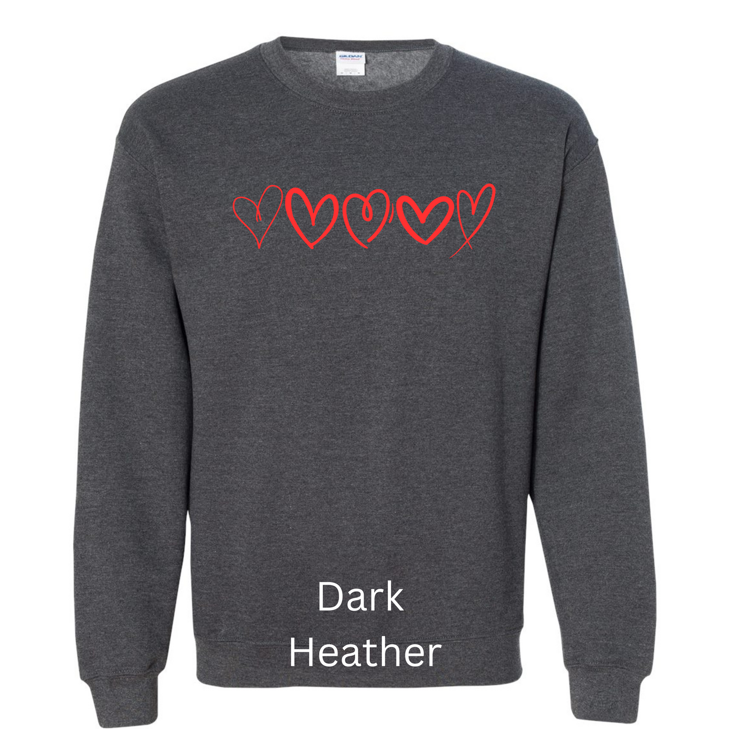 Red Hearts Sweatshirt