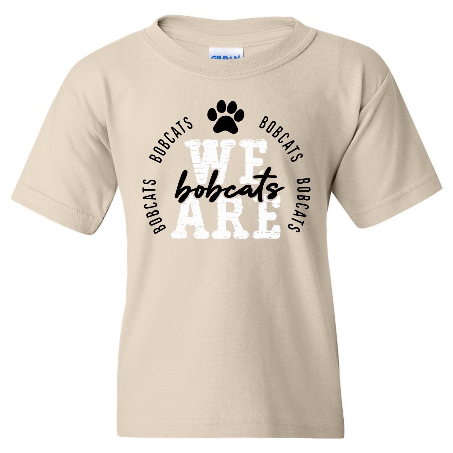 We are Bobcats Youth Tshirt White Letters