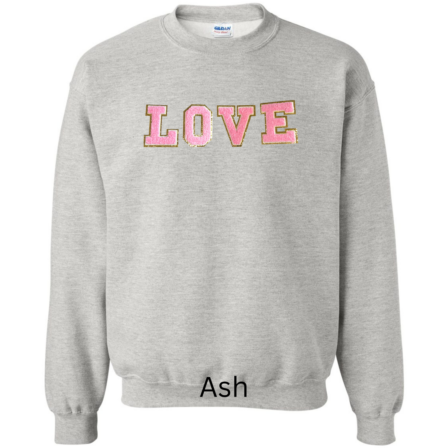 Chenille Letter Love Sweatshirt