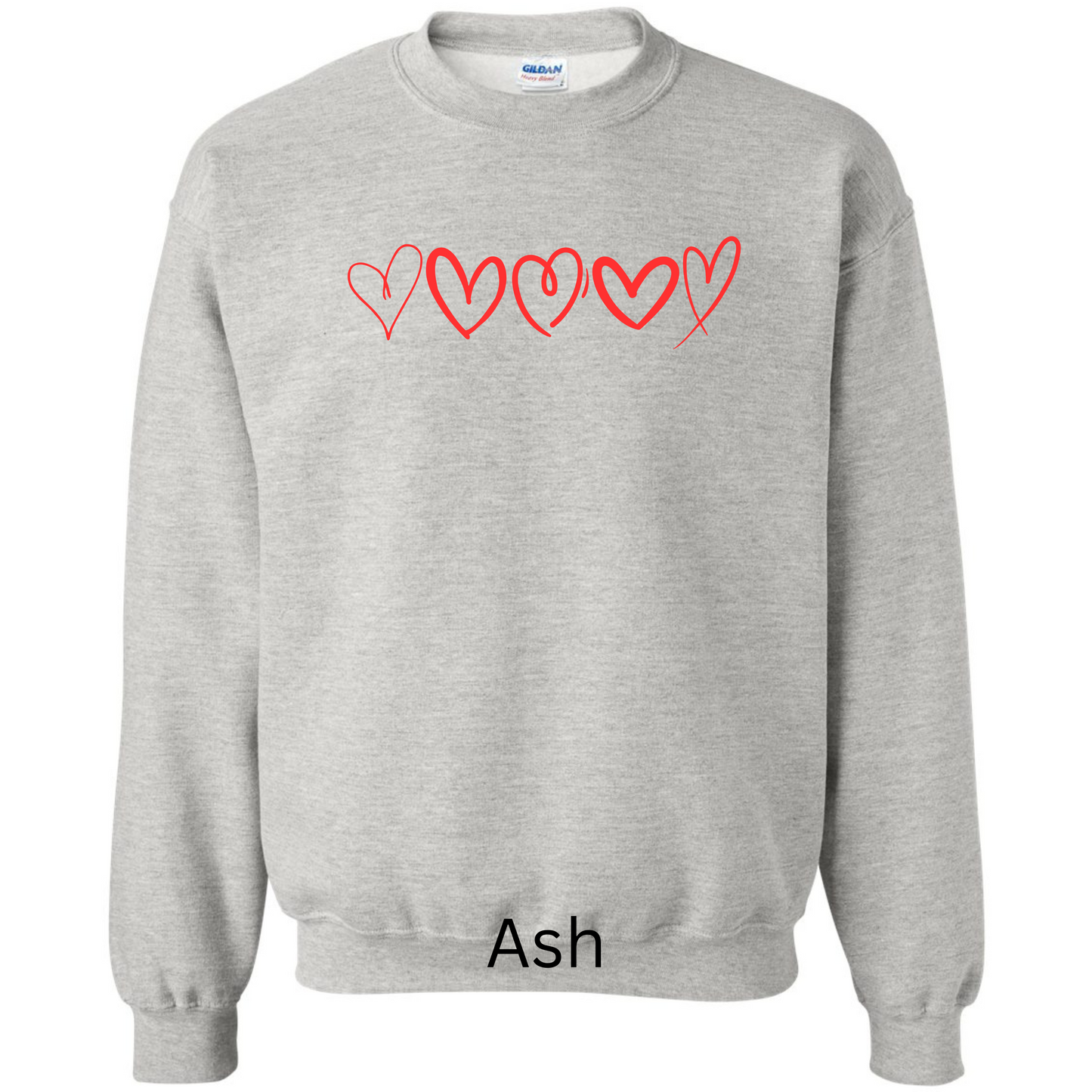 Red Hearts Sweatshirt