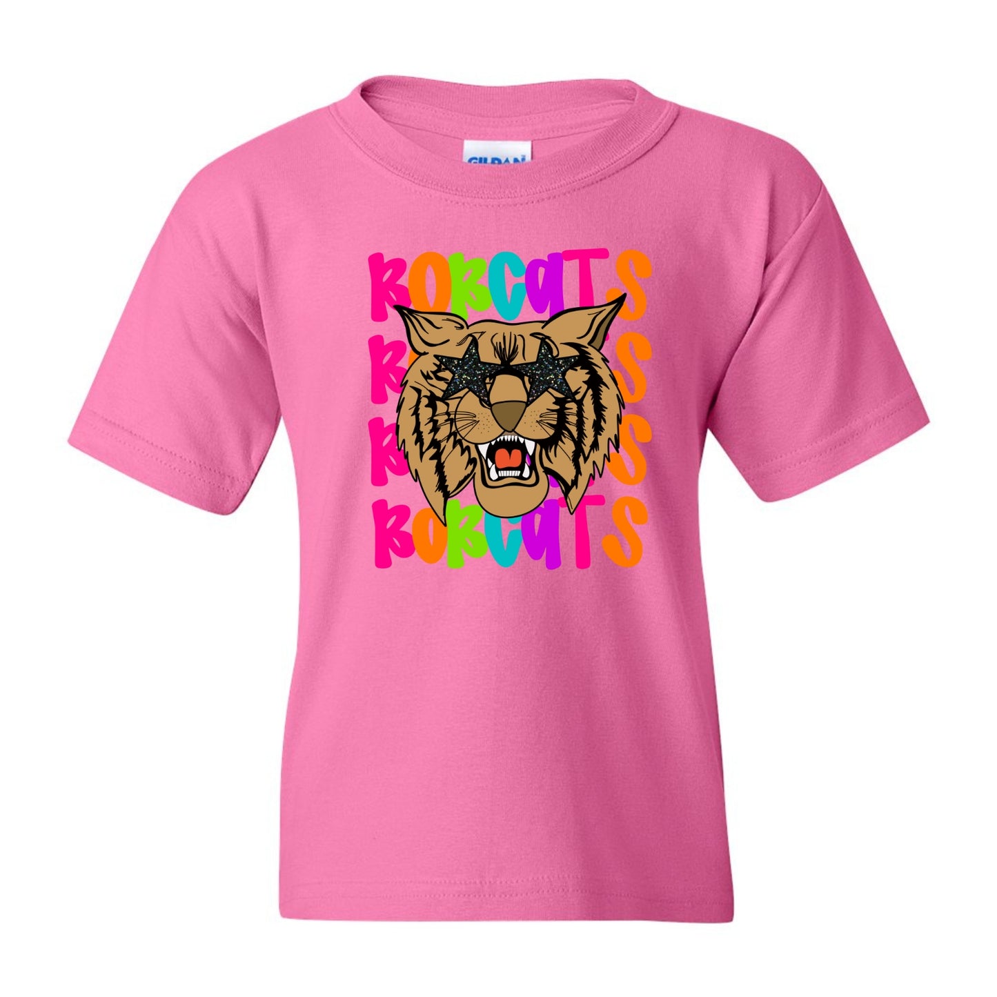 Bobcats Cheetah Print Letter B tshirt (Copy)