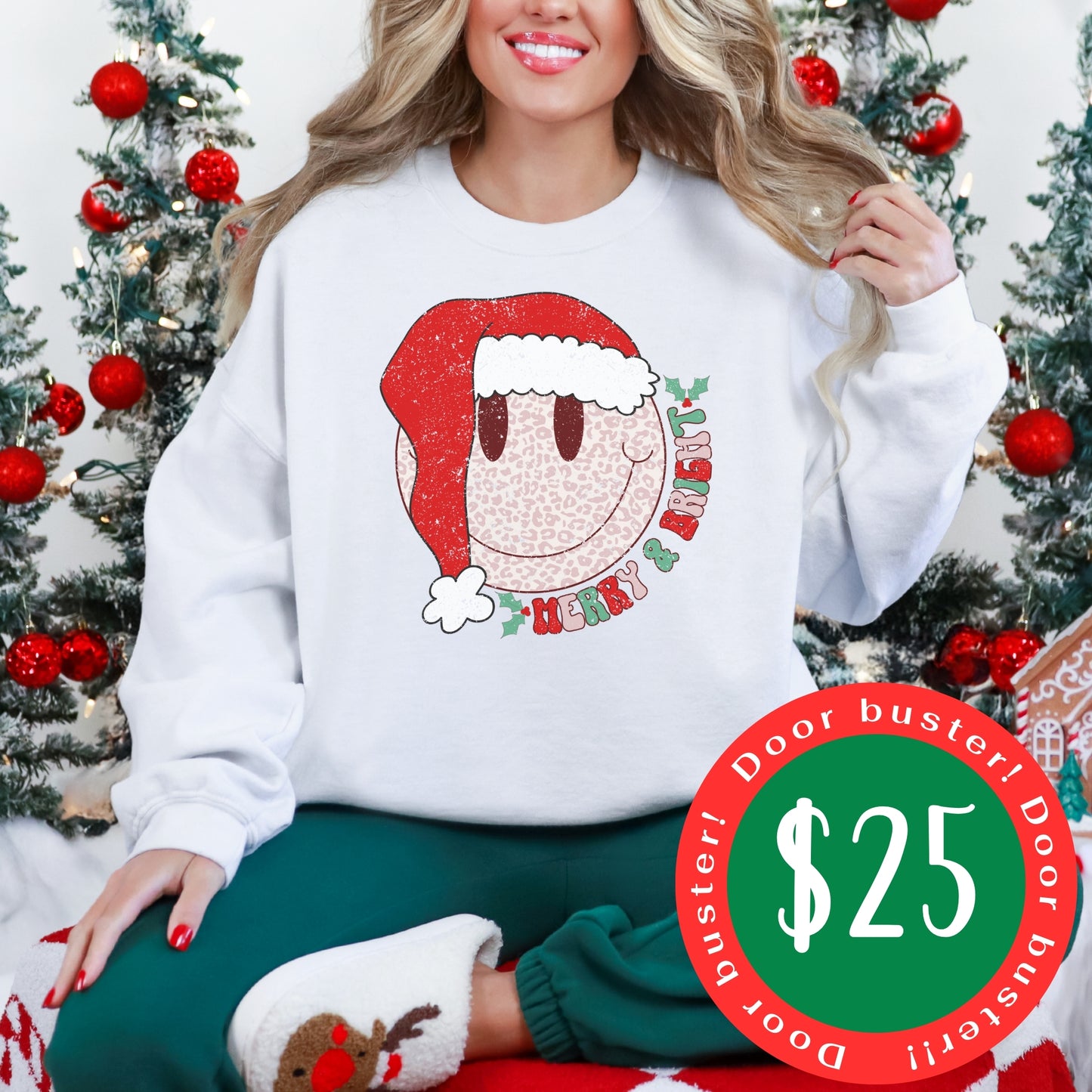 Smiley Face Sweatshirt Black Friday Doorbuster