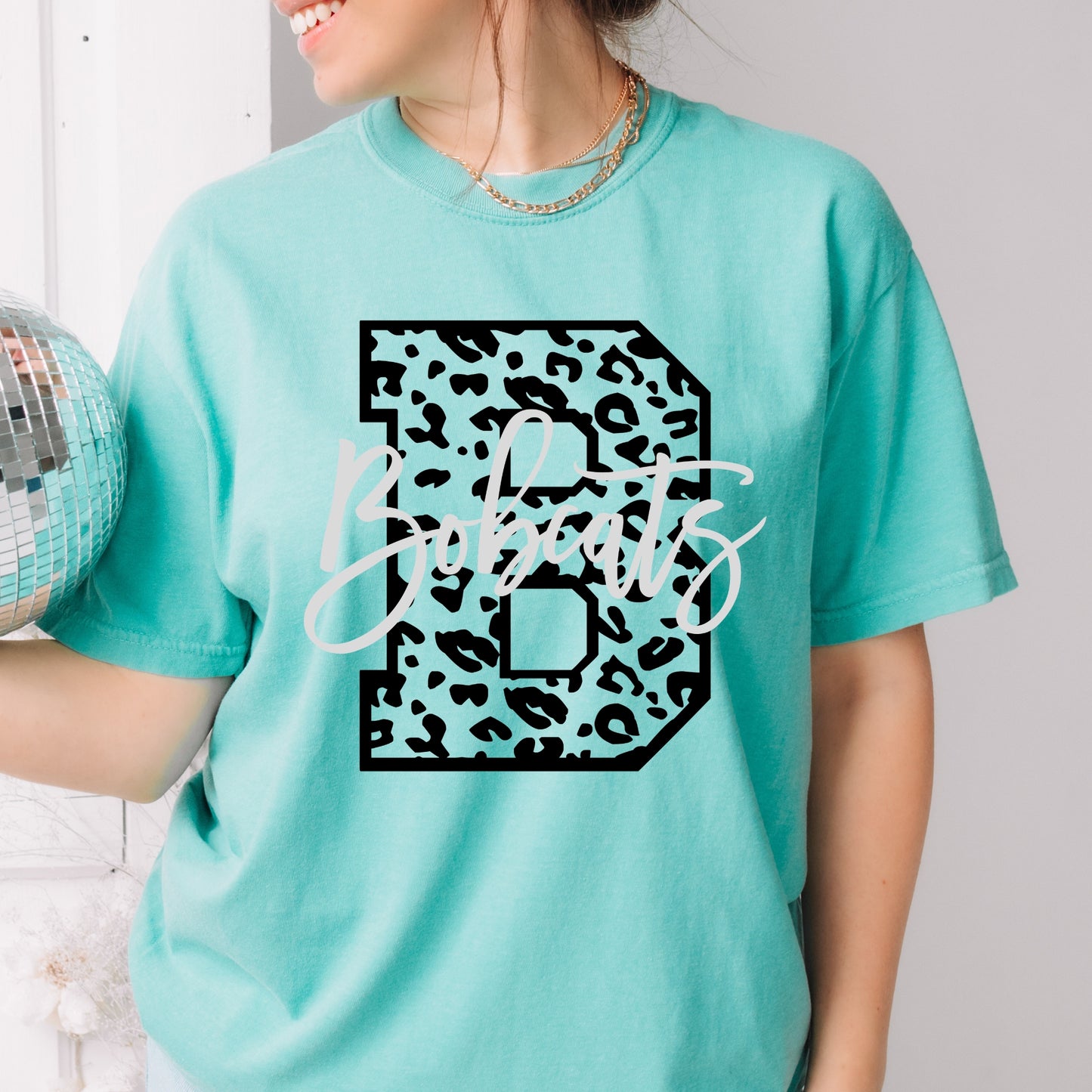Leopard B Bobcats Tshirt