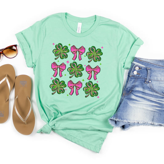 Lucky Bow and Clover Shirt