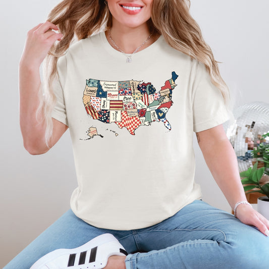 United Stated Faith Based Patriotic July 4th Memorial Day Tshirt