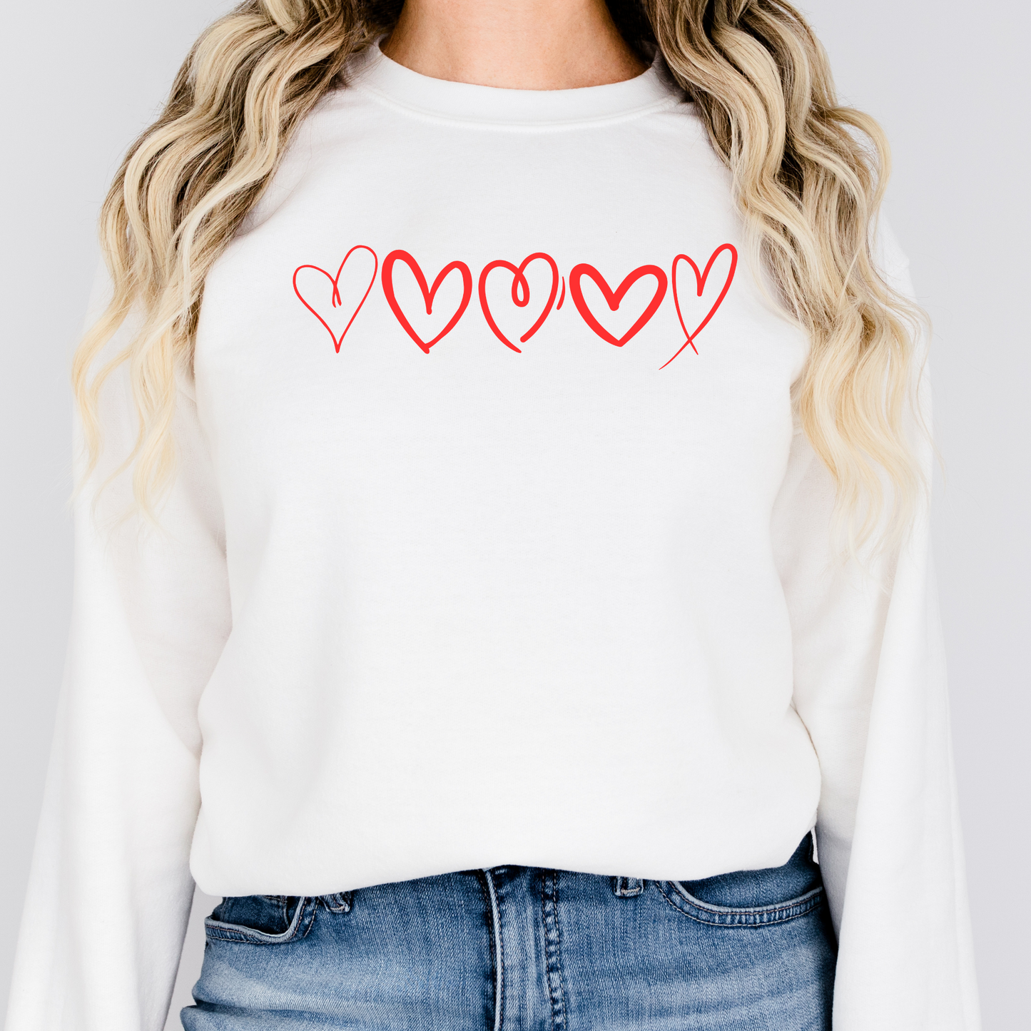 Red Hearts Sweatshirt