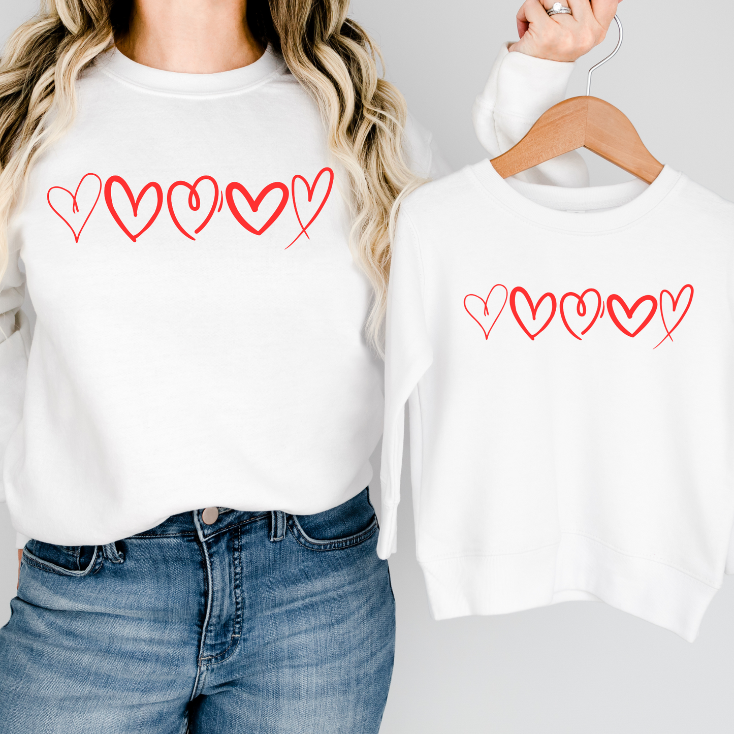 Red Hearts Sweatshirt