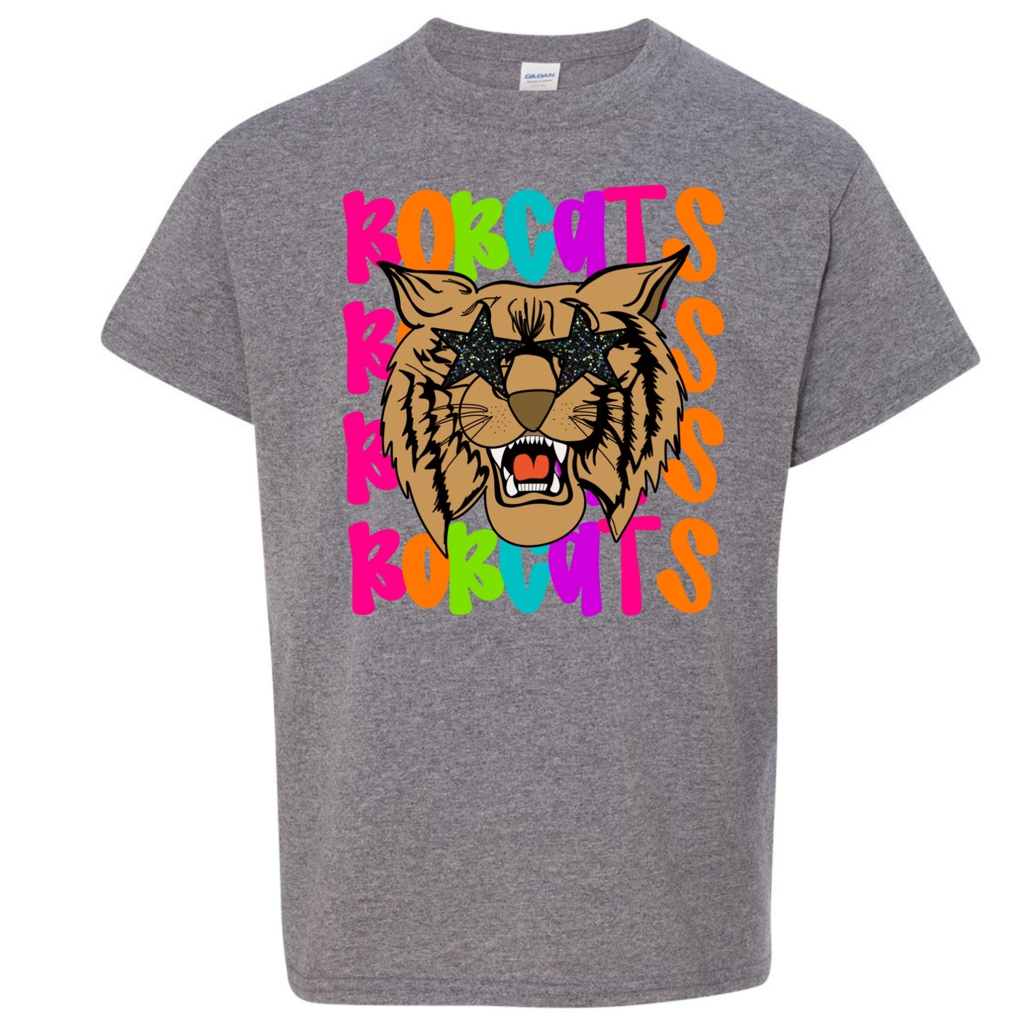 Bobcats Cheetah Print Letter B tshirt (Copy)