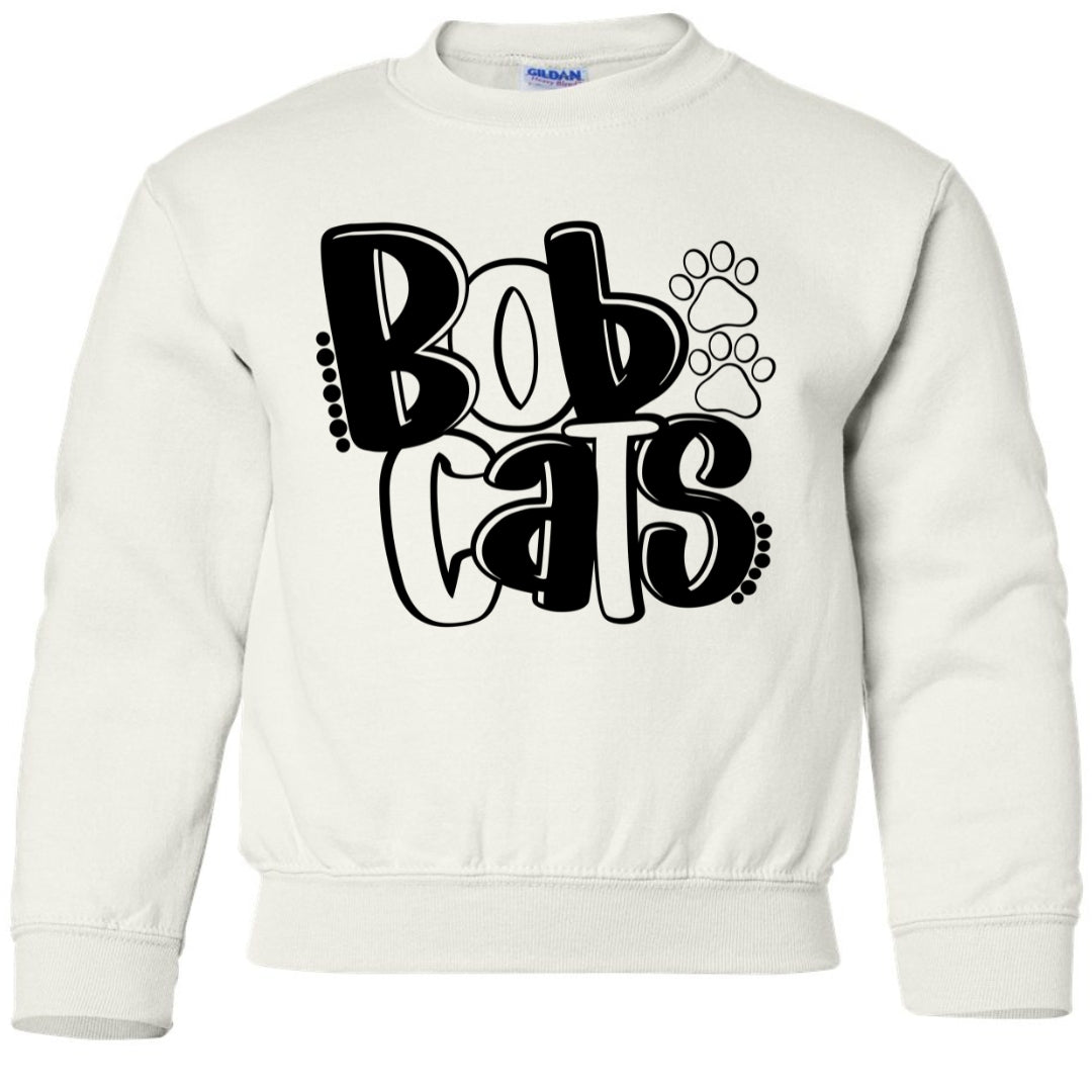 Bobcats with Paw Prints Sweatshirt