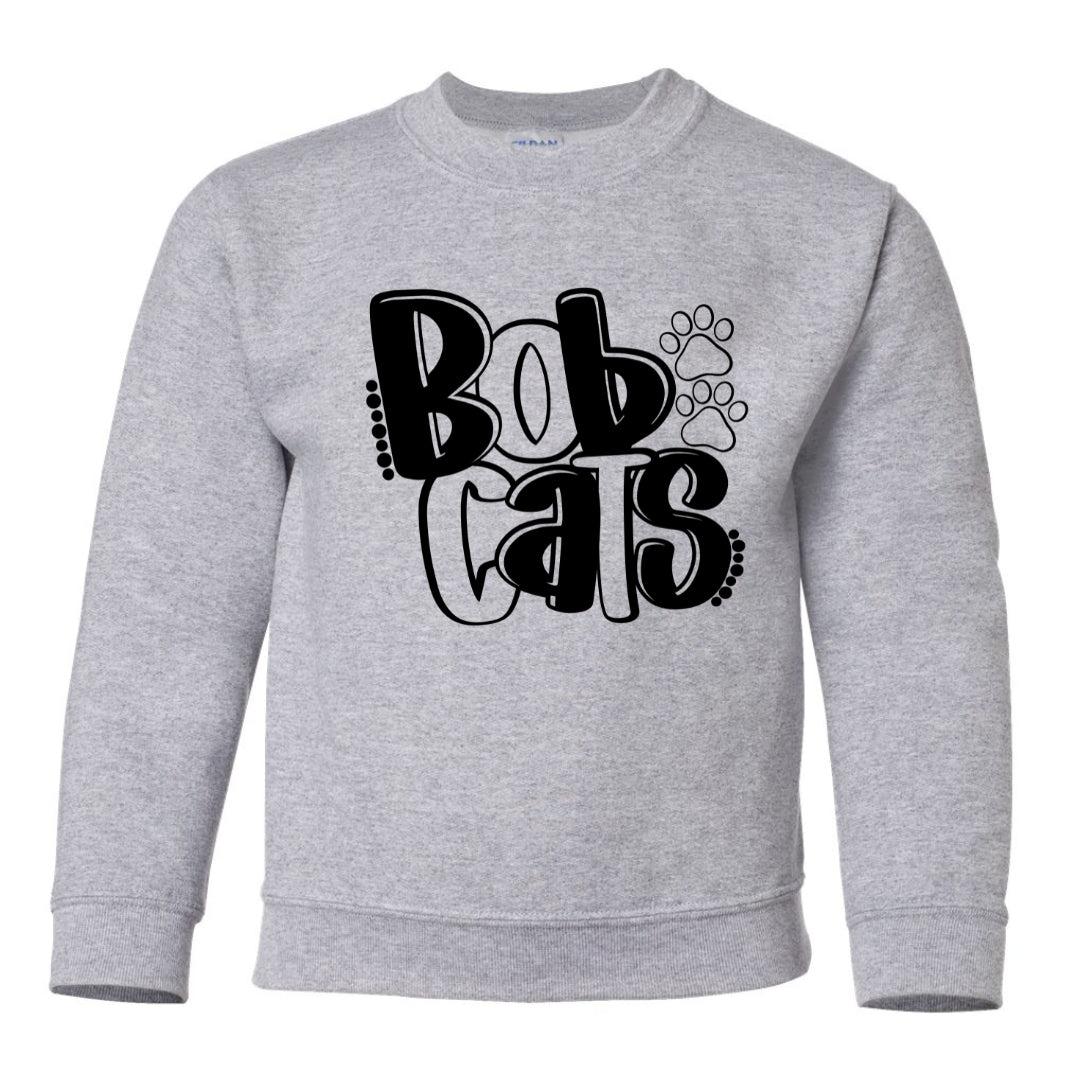 Bobcats with Paw Prints Sweatshirt