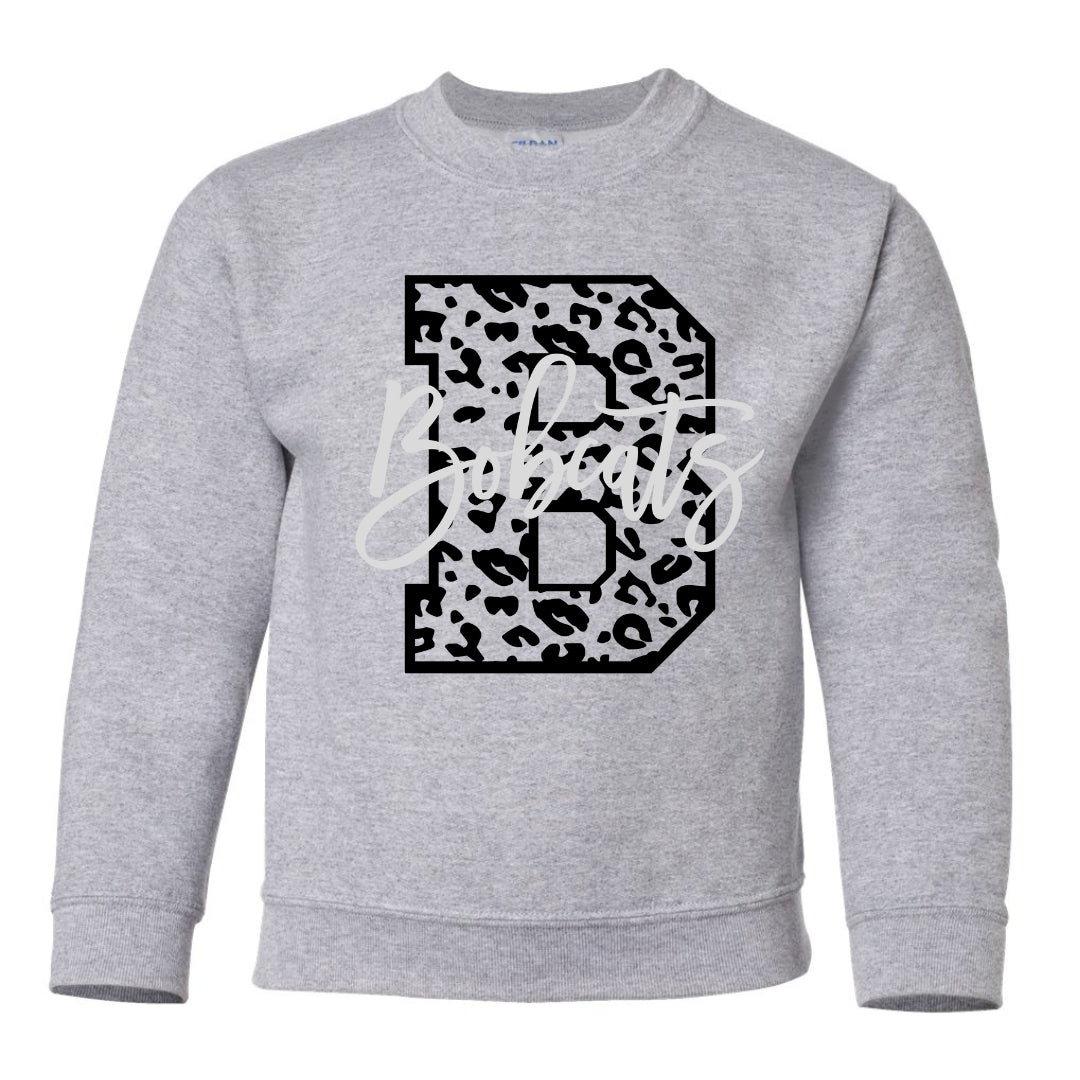 Bobcats Cheetah Letter B Sweatshirt