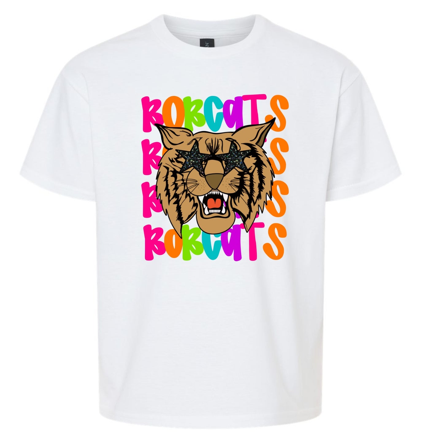 Bobcats Cheetah Print Letter B tshirt (Copy)