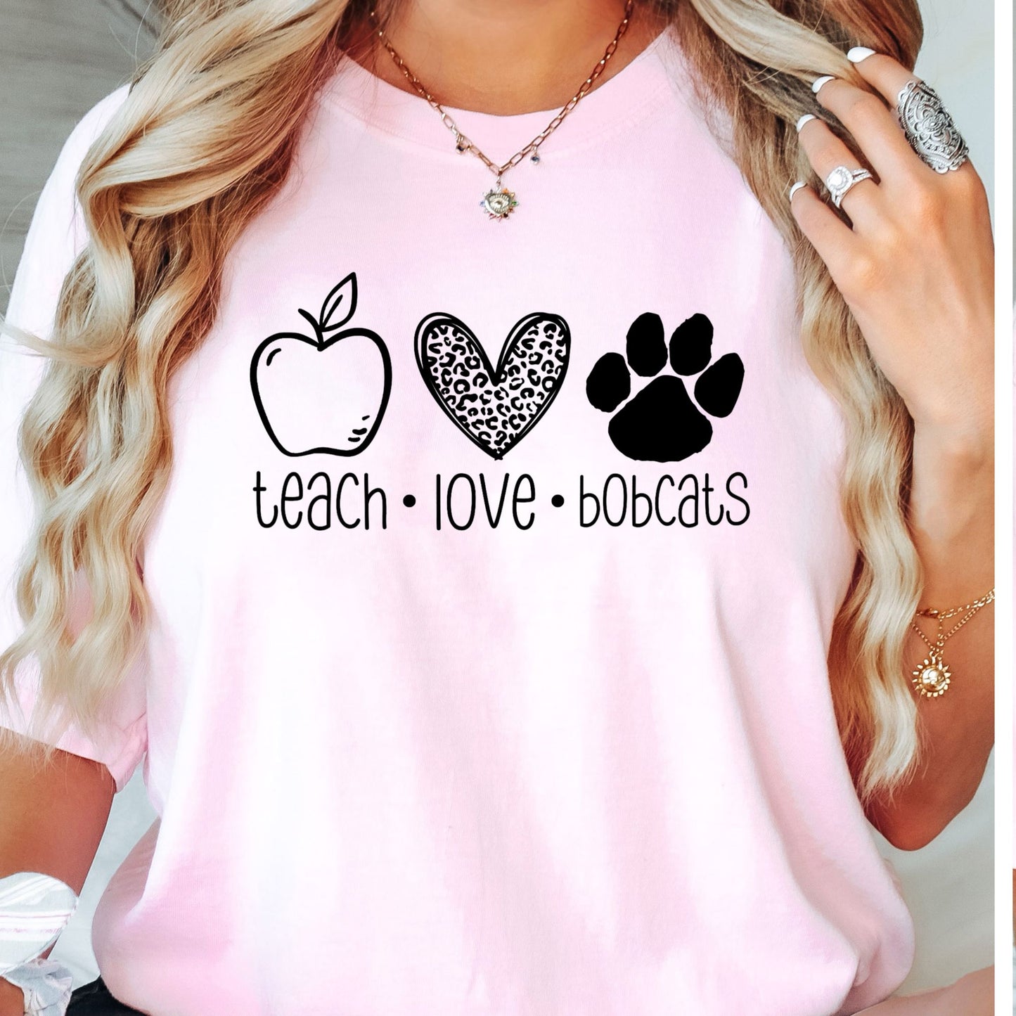 Teach Love Bobcats Shirt