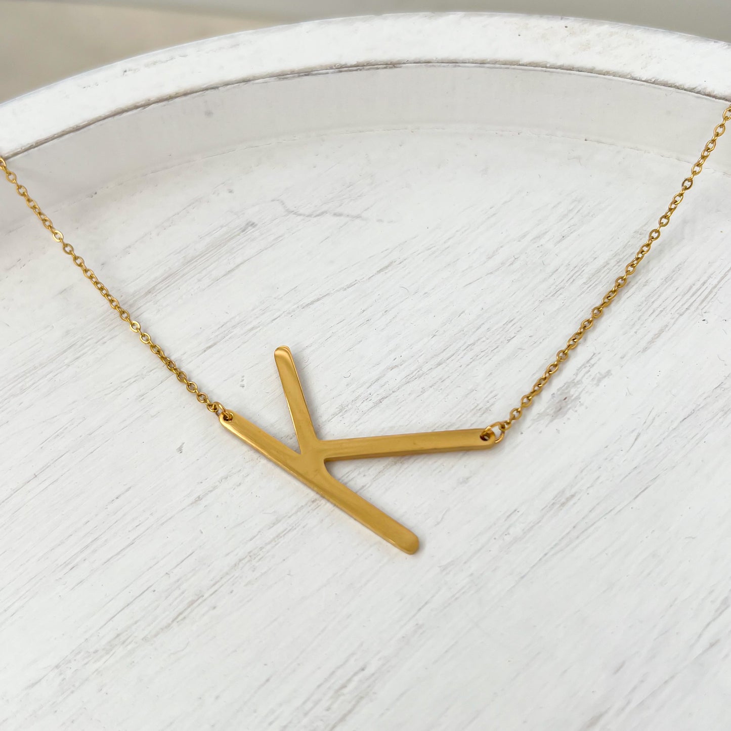 18k Gold Coated Letter Necklaces
