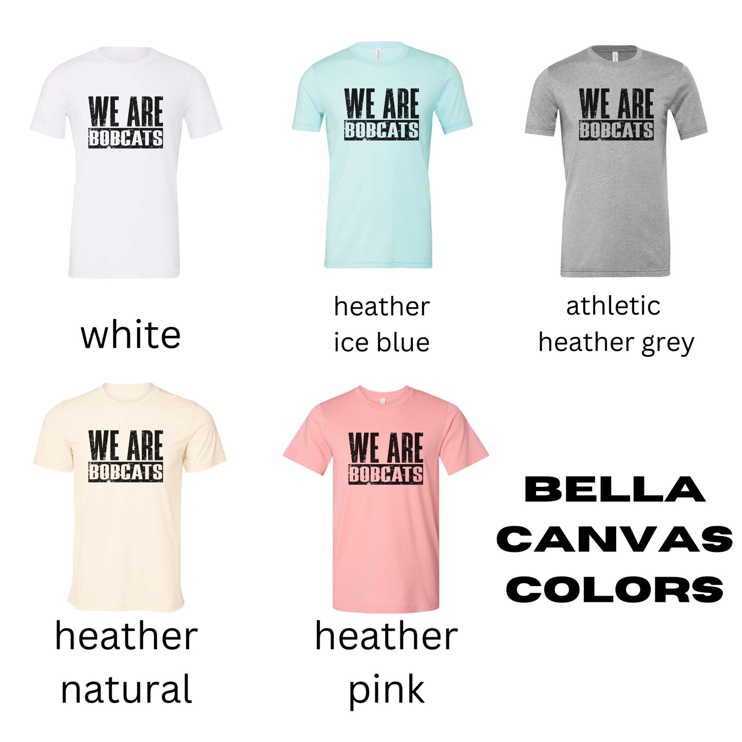 We Are Bobcats Minimalist Distressed Shirt
