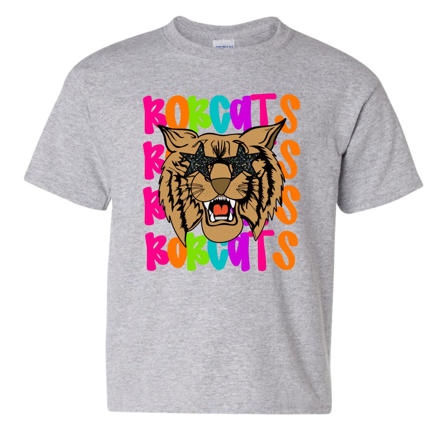 Bobcats Cheetah Print Letter B tshirt (Copy)