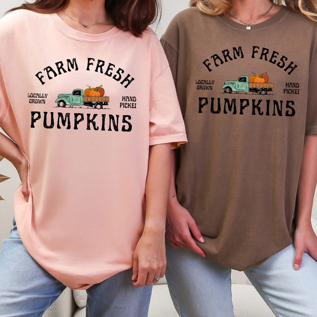Farm Fresh Pumpkins Truck Comfort Colors 1717 T-Shirt