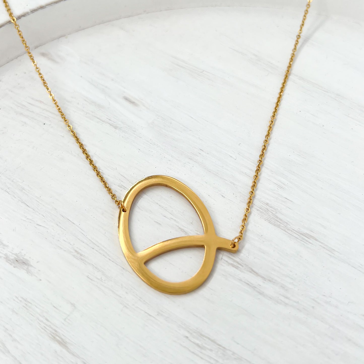 18k Gold Coated Letter Necklaces