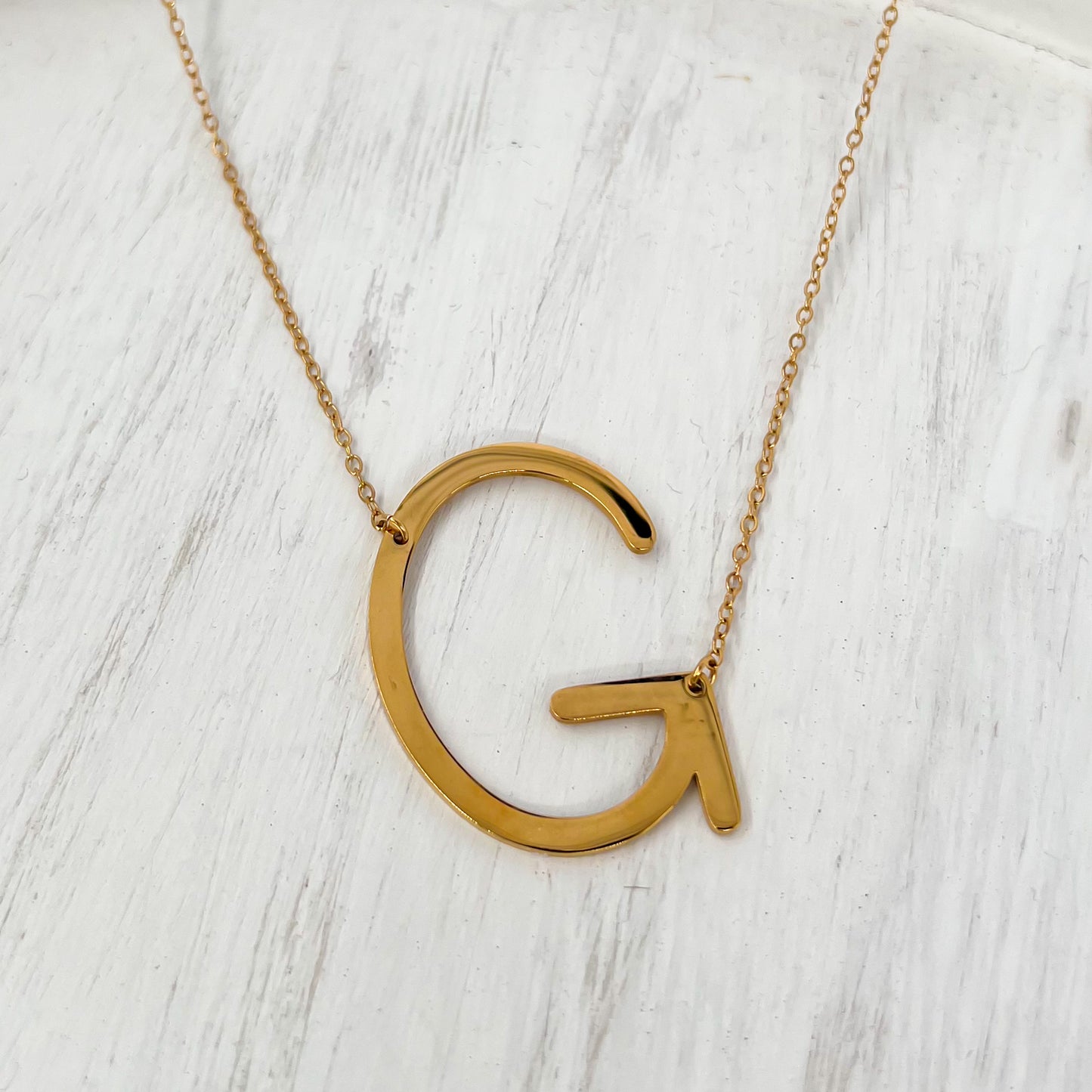 18k Gold Coated Letter Necklaces
