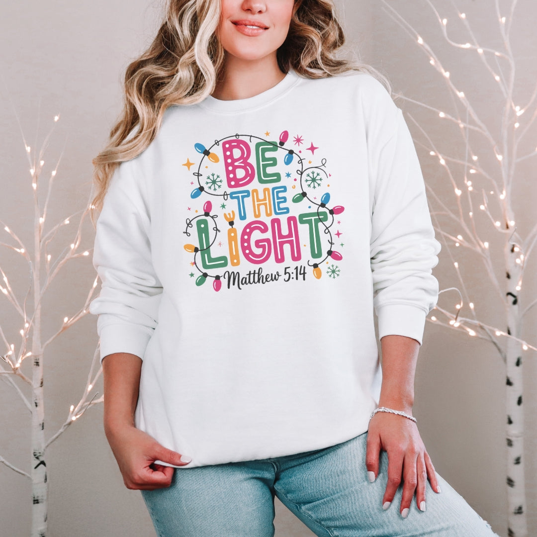 Be The Light – Matthew 5:14 Christmas Sweatshirt